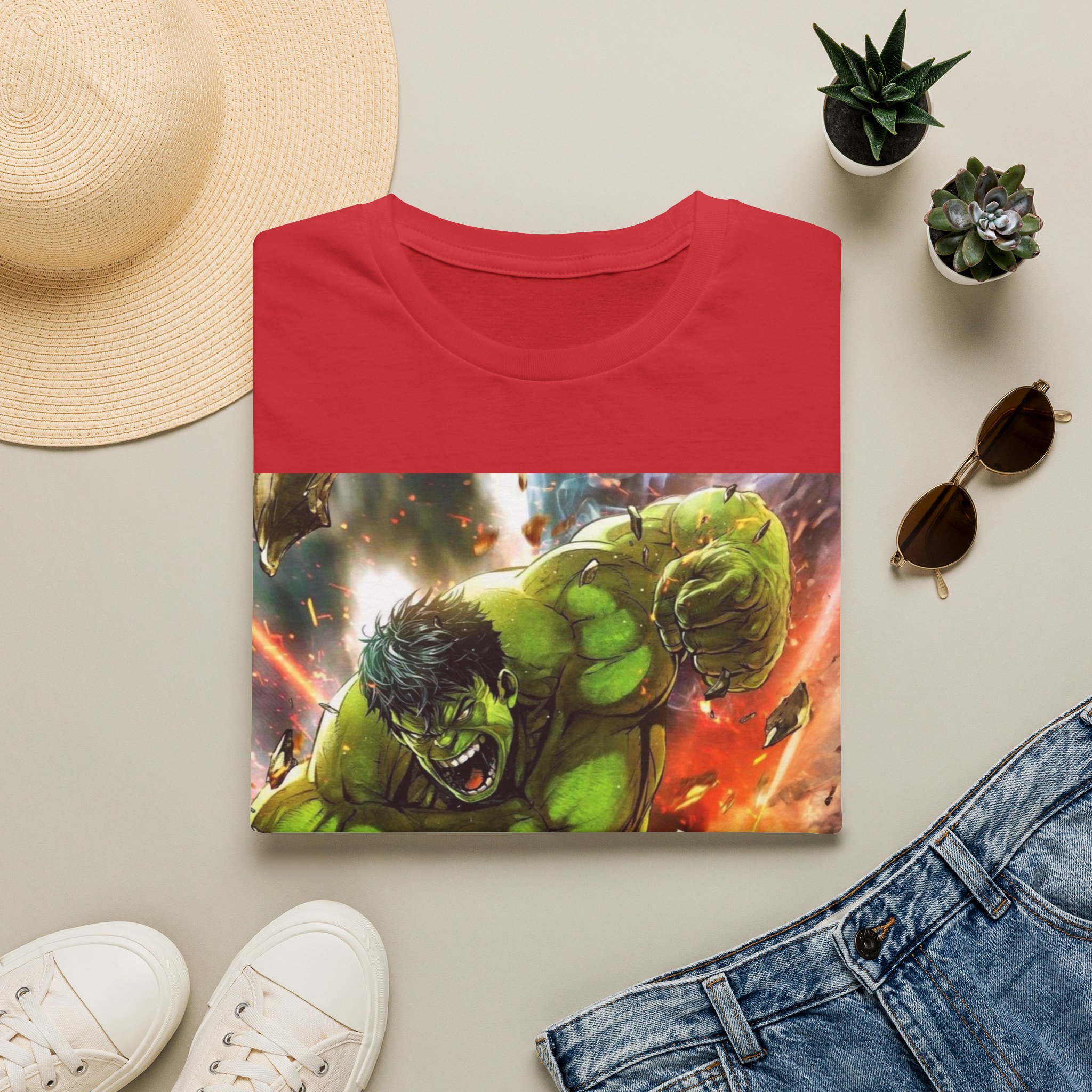 Hulk Smash Explosion Comic Art Graphic T‑Shirt - Image 28