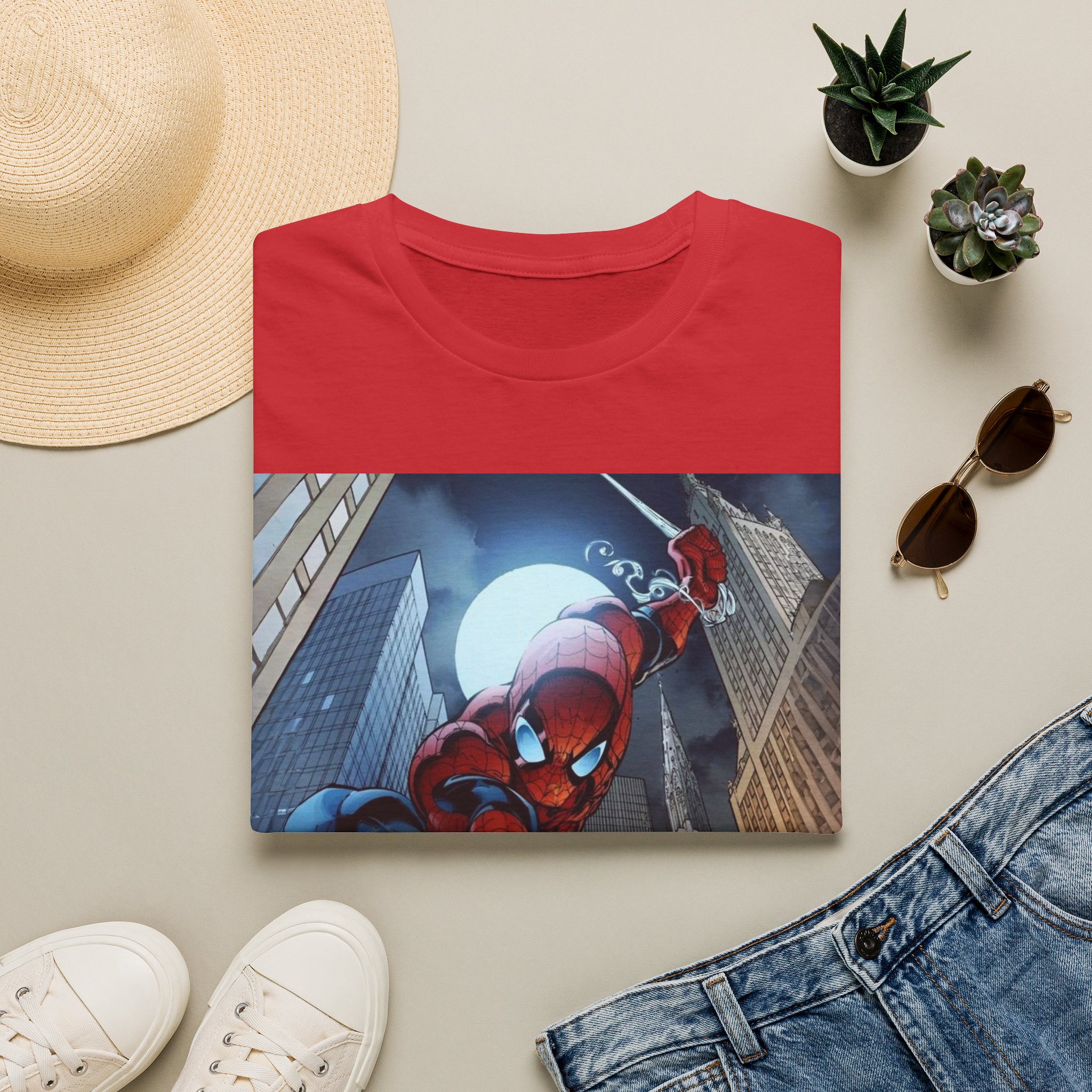 Spider‑Man City Swing Hero Comic Art Graphic Tee - Image 28