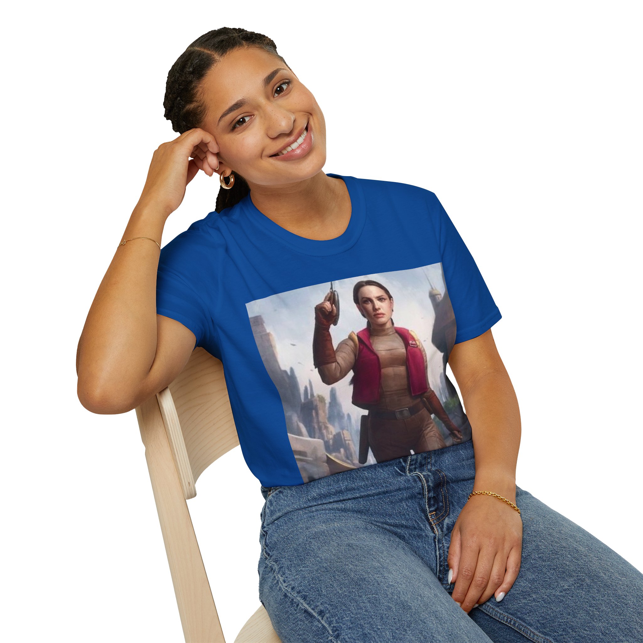 Padmé Amidala Galactic Rebel Force Comic Art T‑Shirt - Image 25