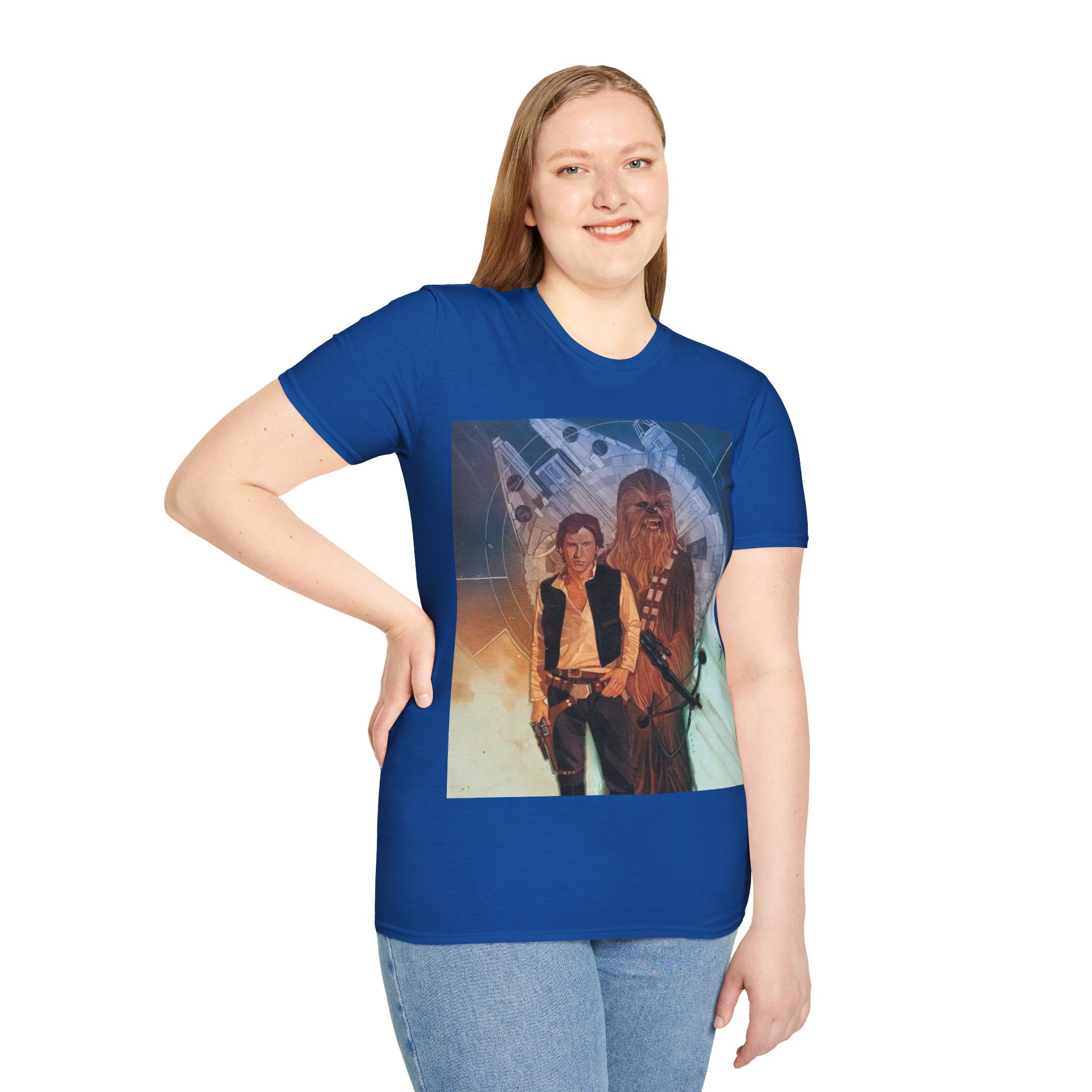 Han Solo & Chewbacca Millennium Flight Graphic T‑Shirt - Image 22