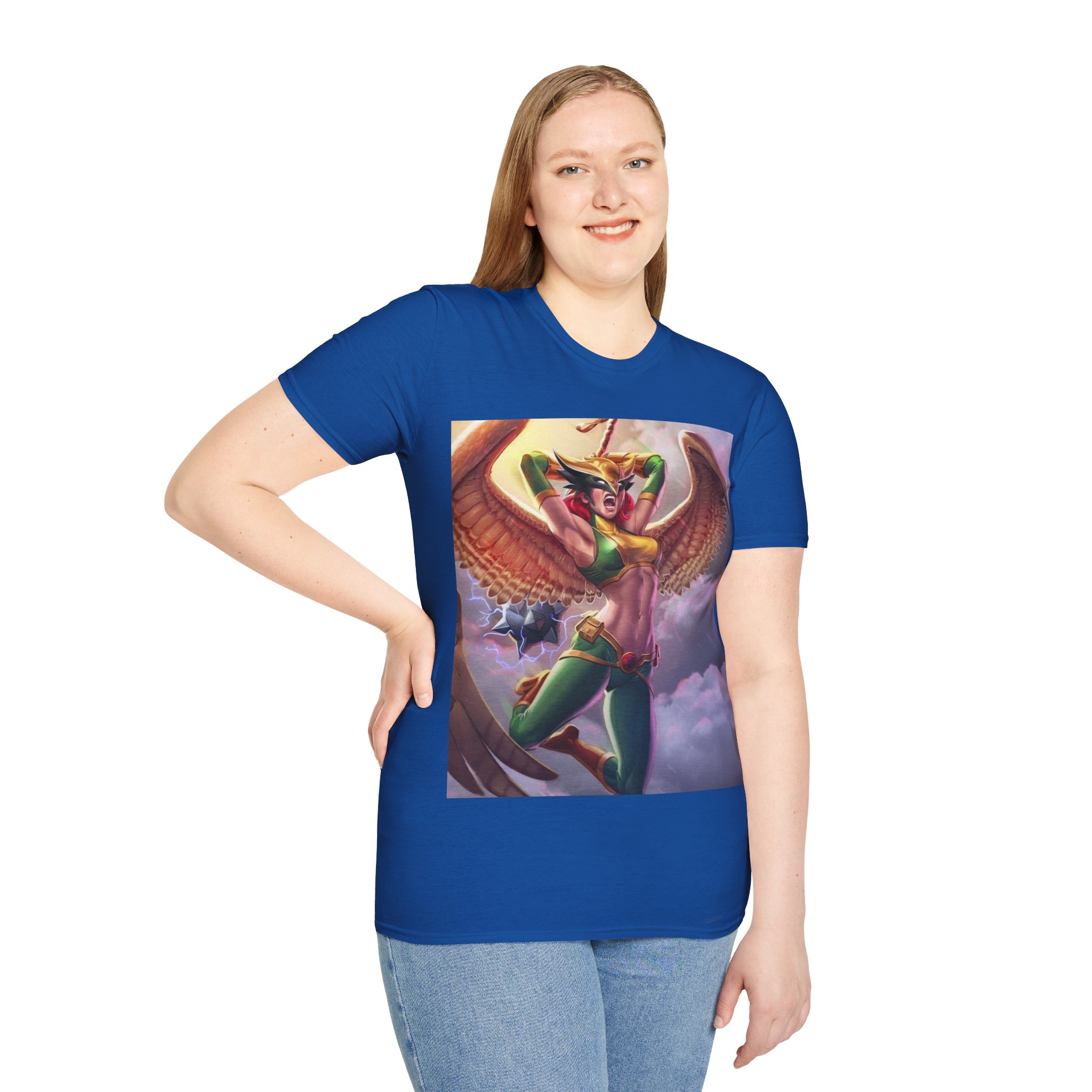 Hawkgirl Thunder Wings Battle Cry Graphic T‑Shirt - Image 22