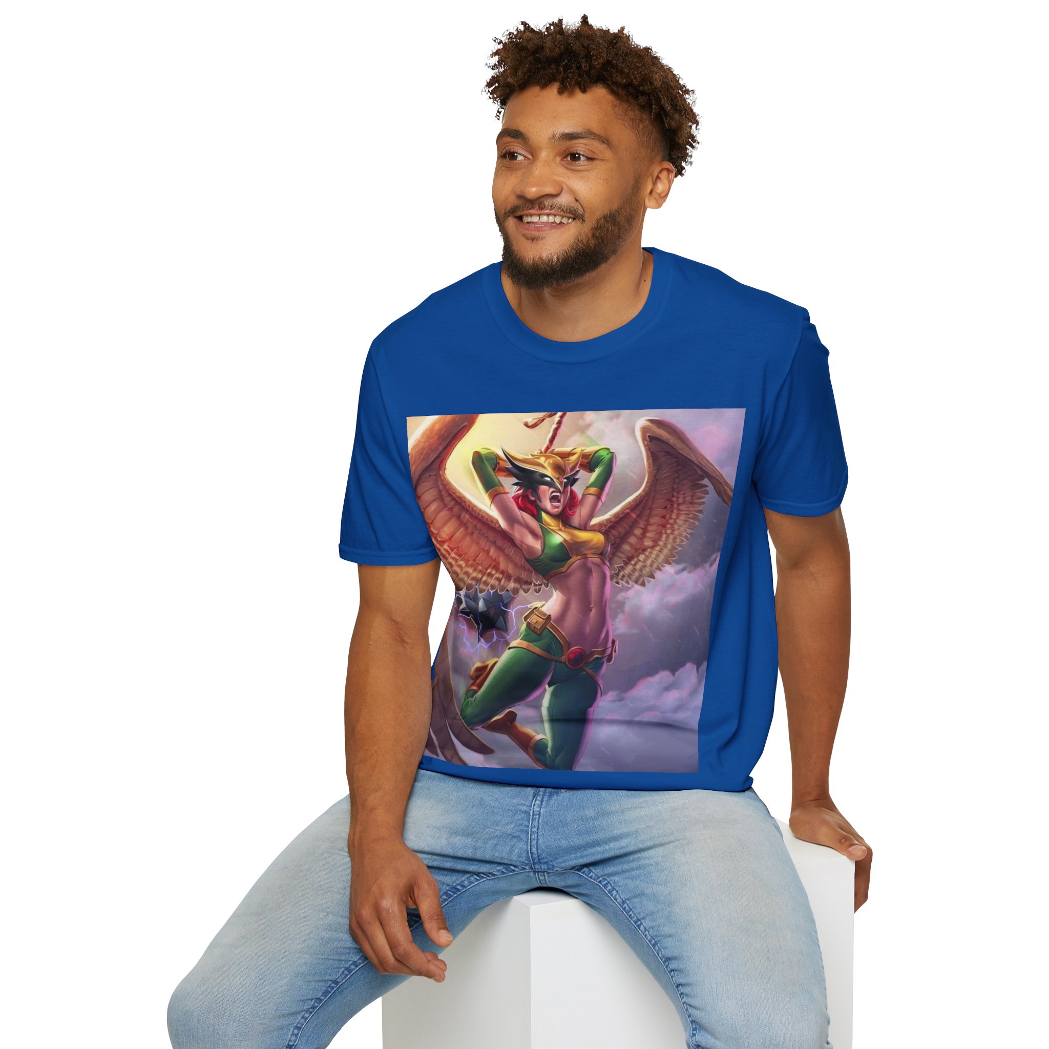 Hawkgirl Thunder Wings Battle Cry Graphic T‑Shirt - Image 26