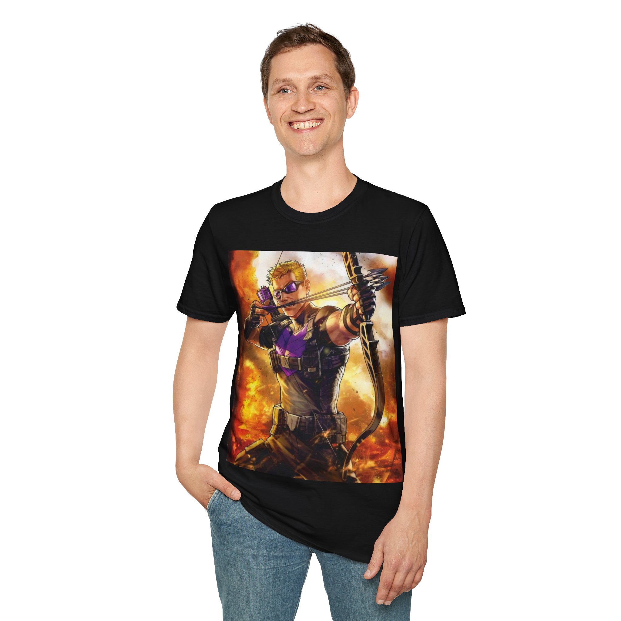Hawkeye Precision Archer Fire Battle Graphic Tee - Image 5