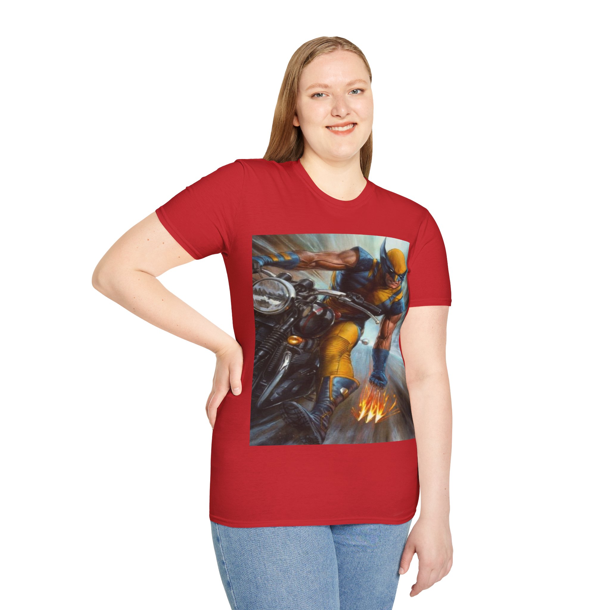 Wolverine Motorcycle Graphic T-Shirt — Vintage Comic Hero Tee - Image 31