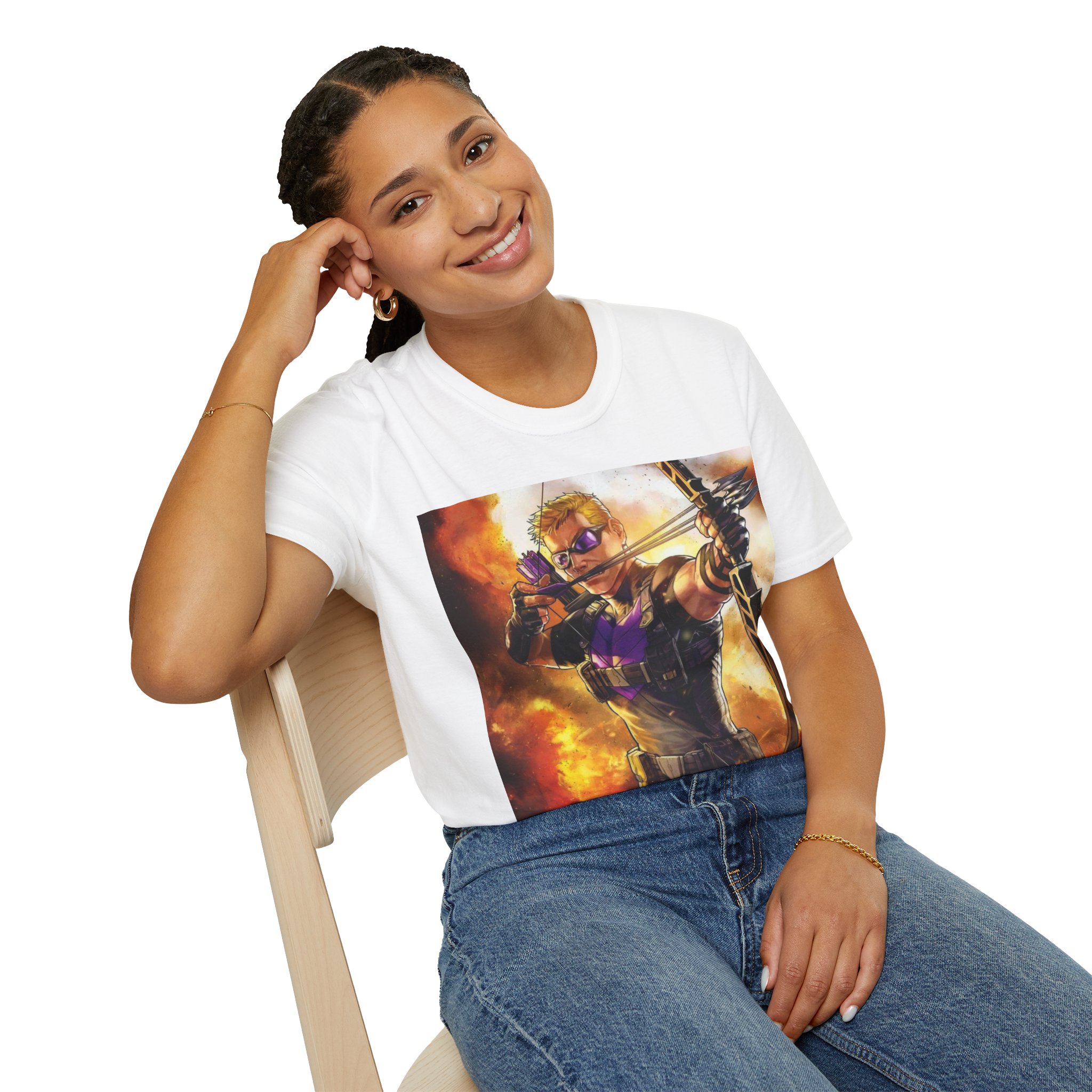 Hawkeye Precision Archer Fire Battle Graphic Tee - Image 16