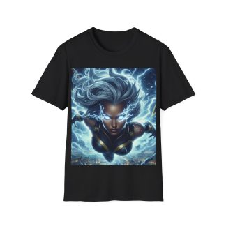 Storm Lightning Goddess Power Comic Art T‑Shirt