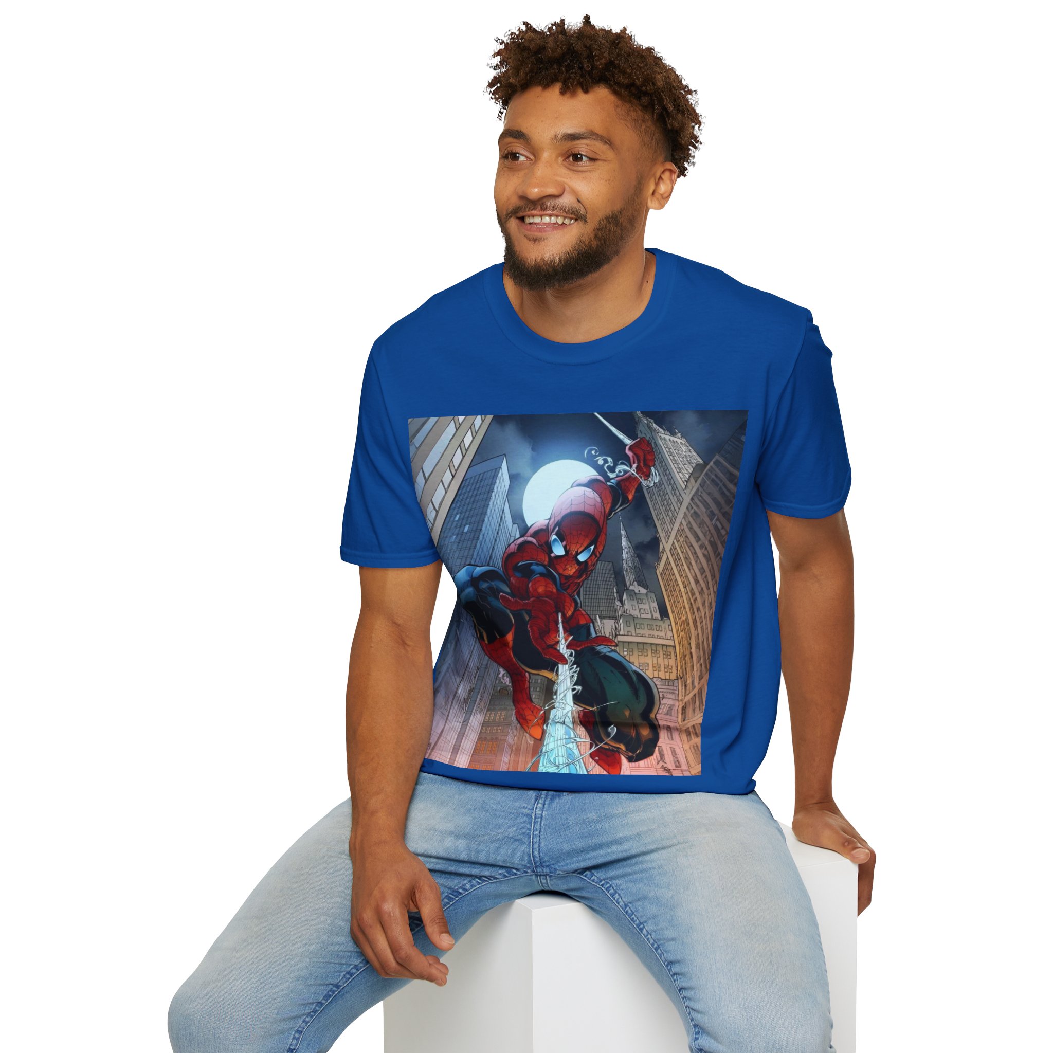 Spider‑Man City Swing Hero Comic Art Graphic Tee - Image 26
