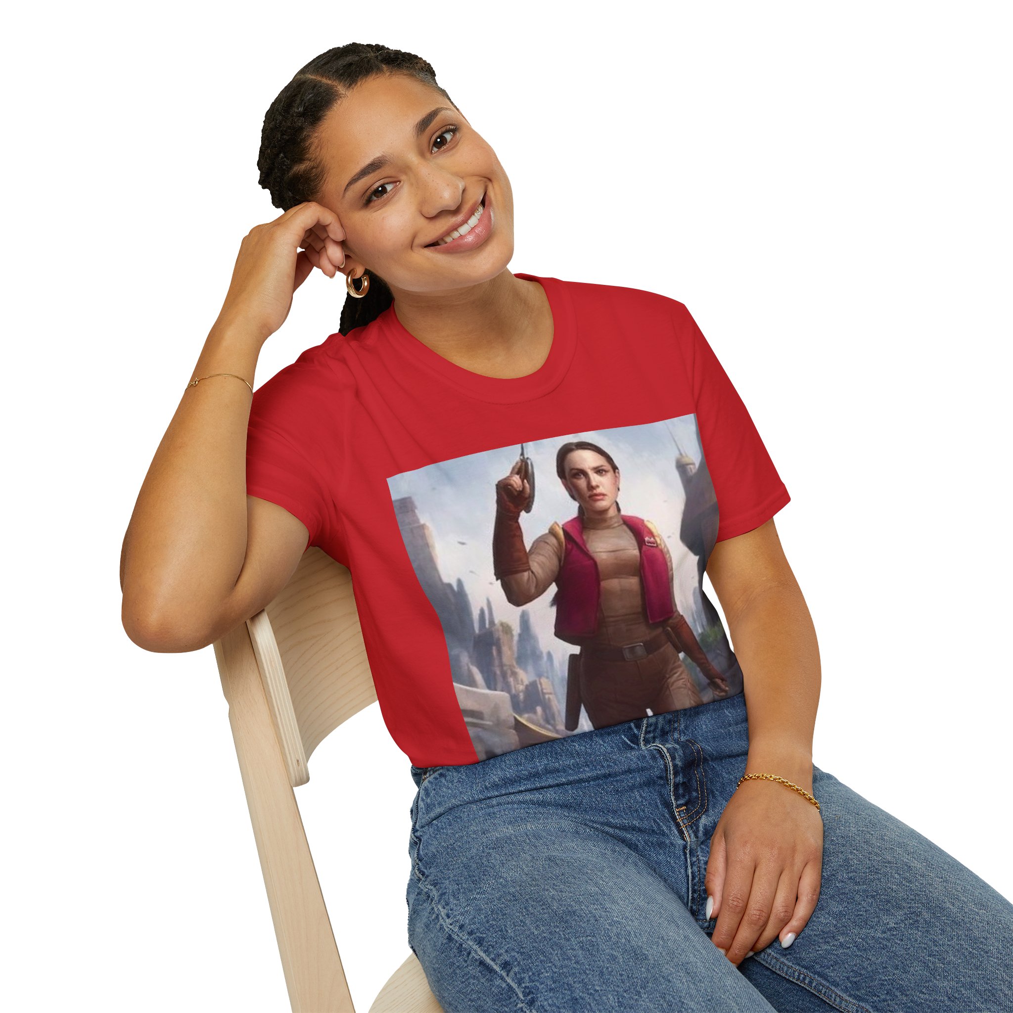 Padmé Amidala Galactic Rebel Force Comic Art T‑Shirt - Image 34