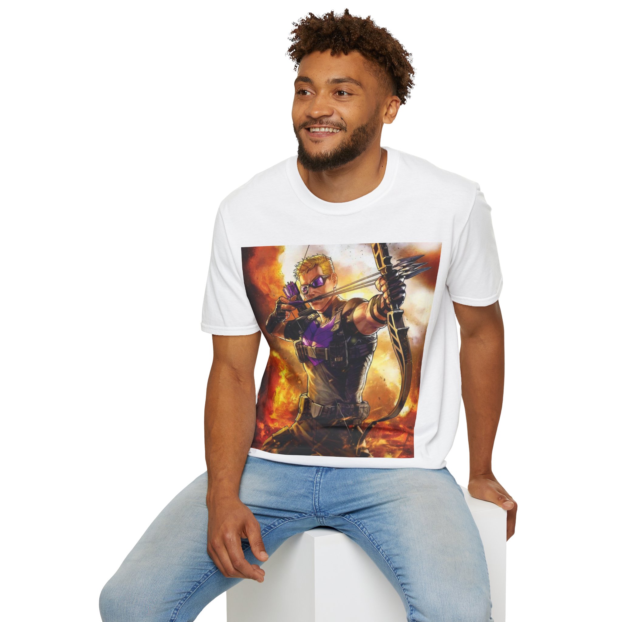 Hawkeye Precision Archer Fire Battle Graphic Tee - Image 17
