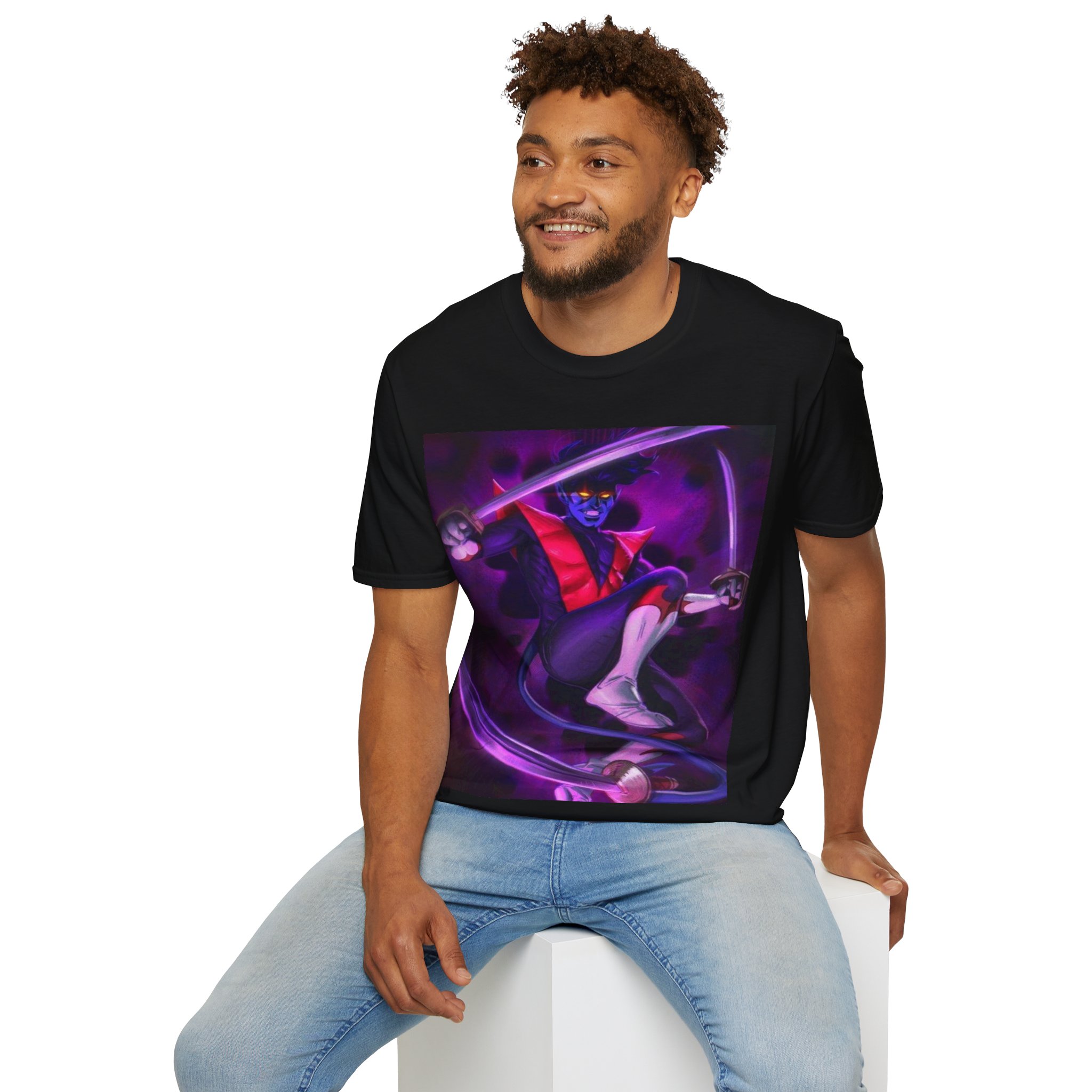 Nightcrawler Shadow Strike Comic Art Graphic Tee - Image 8