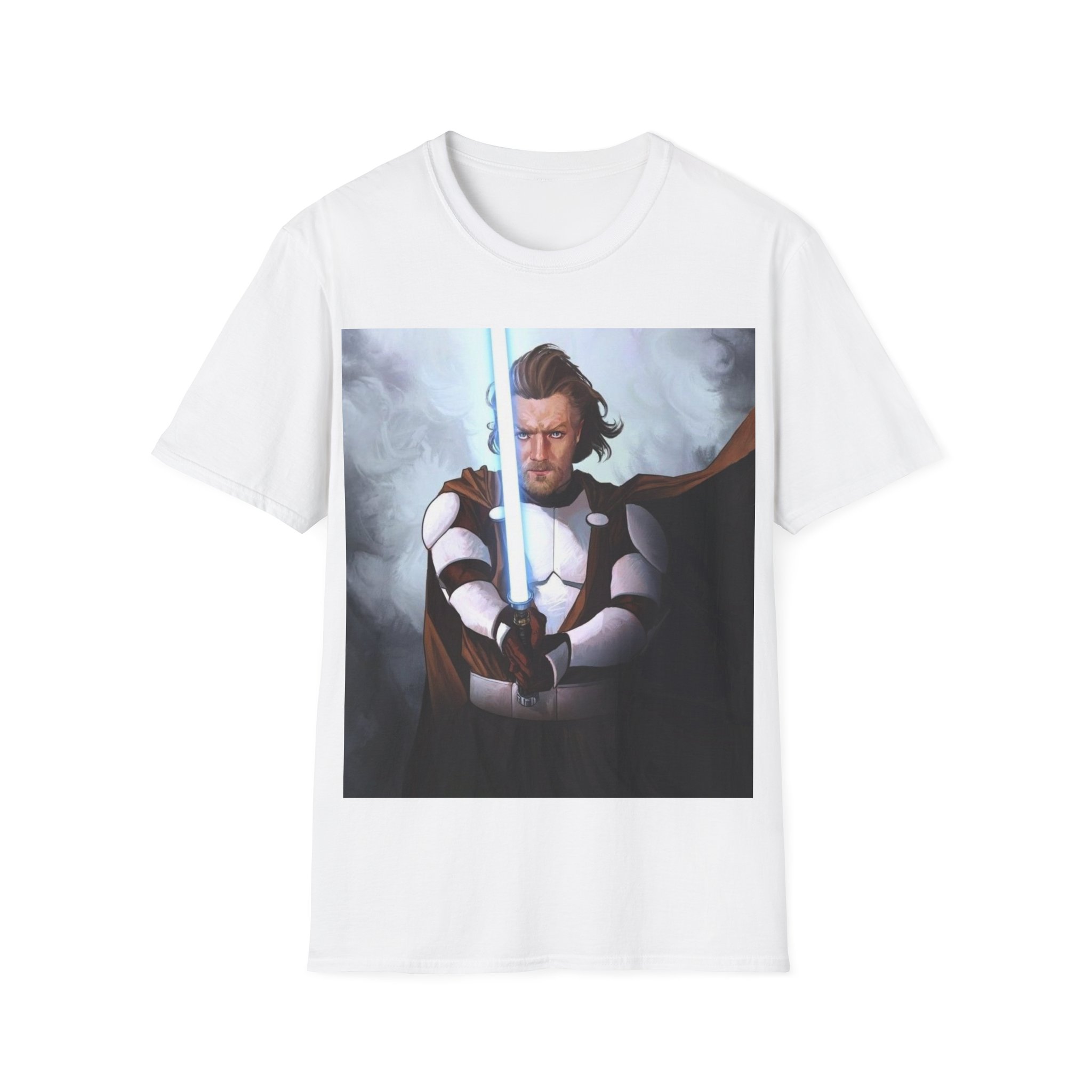 Obi‑Wan Kenobi Jedi Master Blue Saber Graphic Tee - Image 11