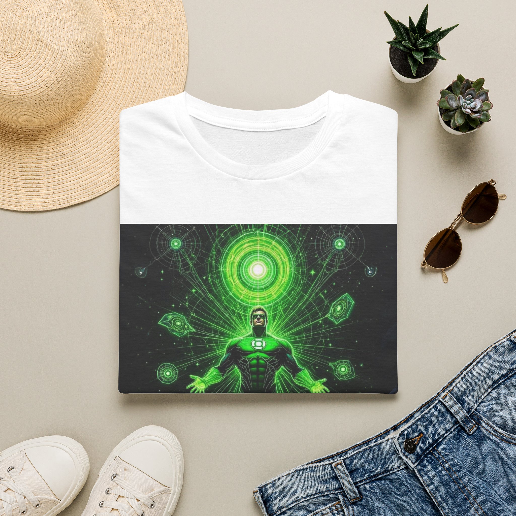 Green Lantern Cosmic Energy T-Shirt — Superhero Sci‑Fi Graphic Tee - Image 10