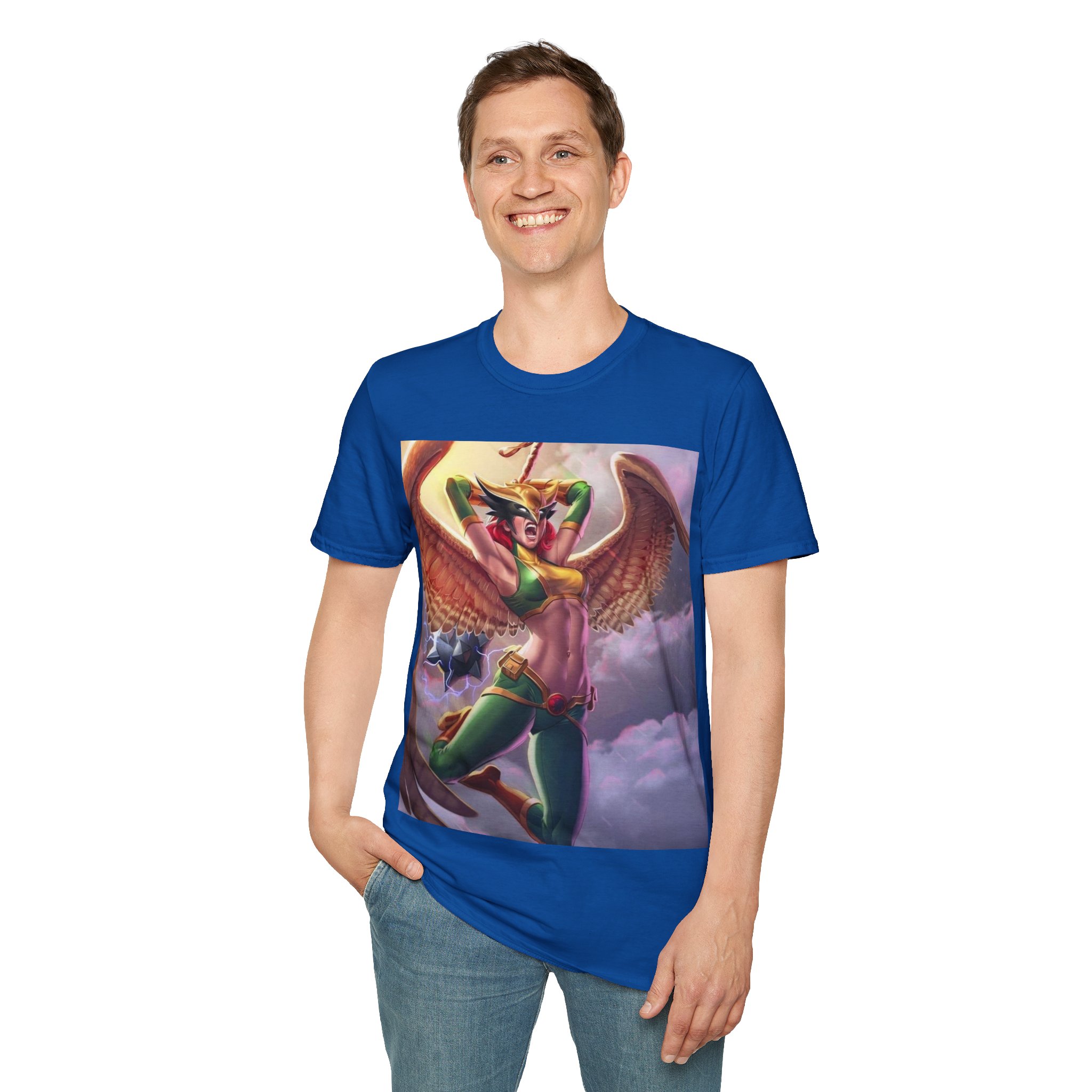 Hawkgirl Thunder Wings Battle Cry Graphic T‑Shirt - Image 23