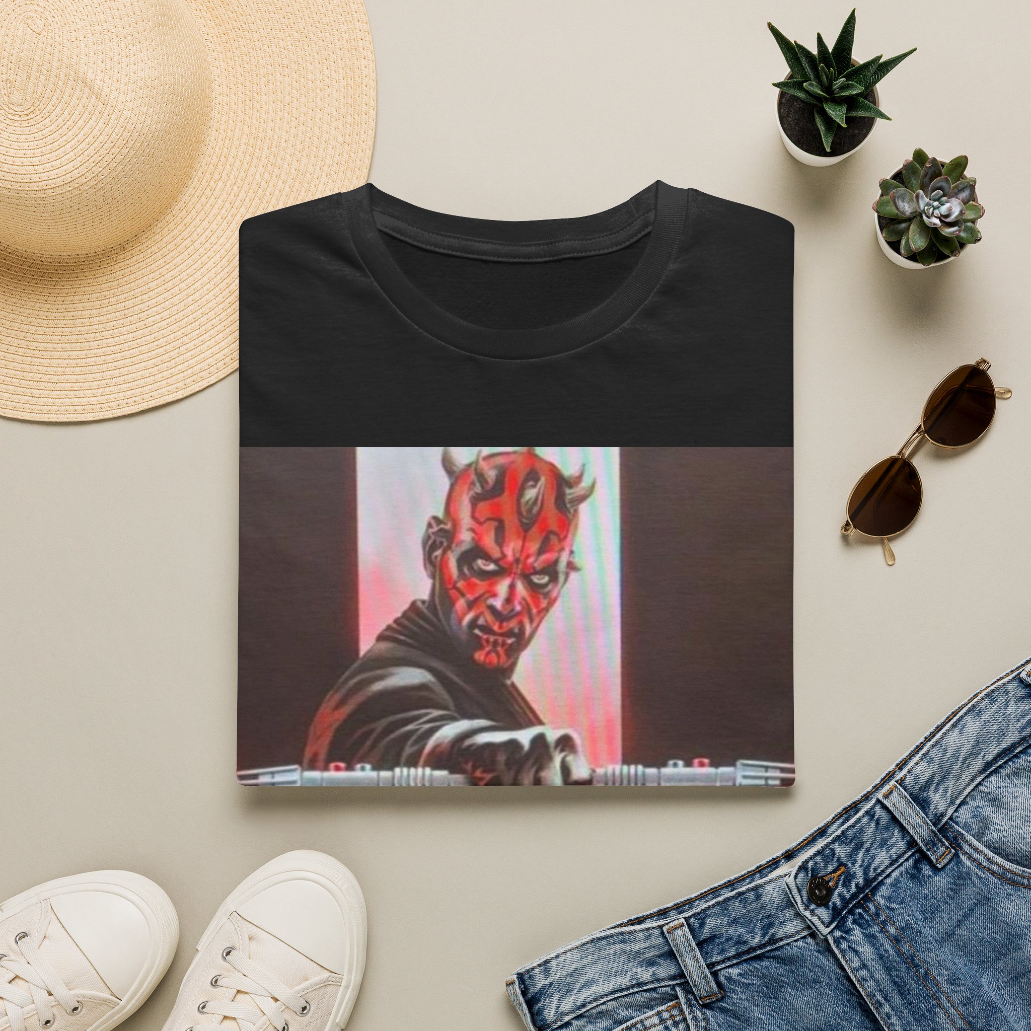 Darth Maul Graphic T-Shirt — Star Wars Sith Lightsaber Tee - Image 2