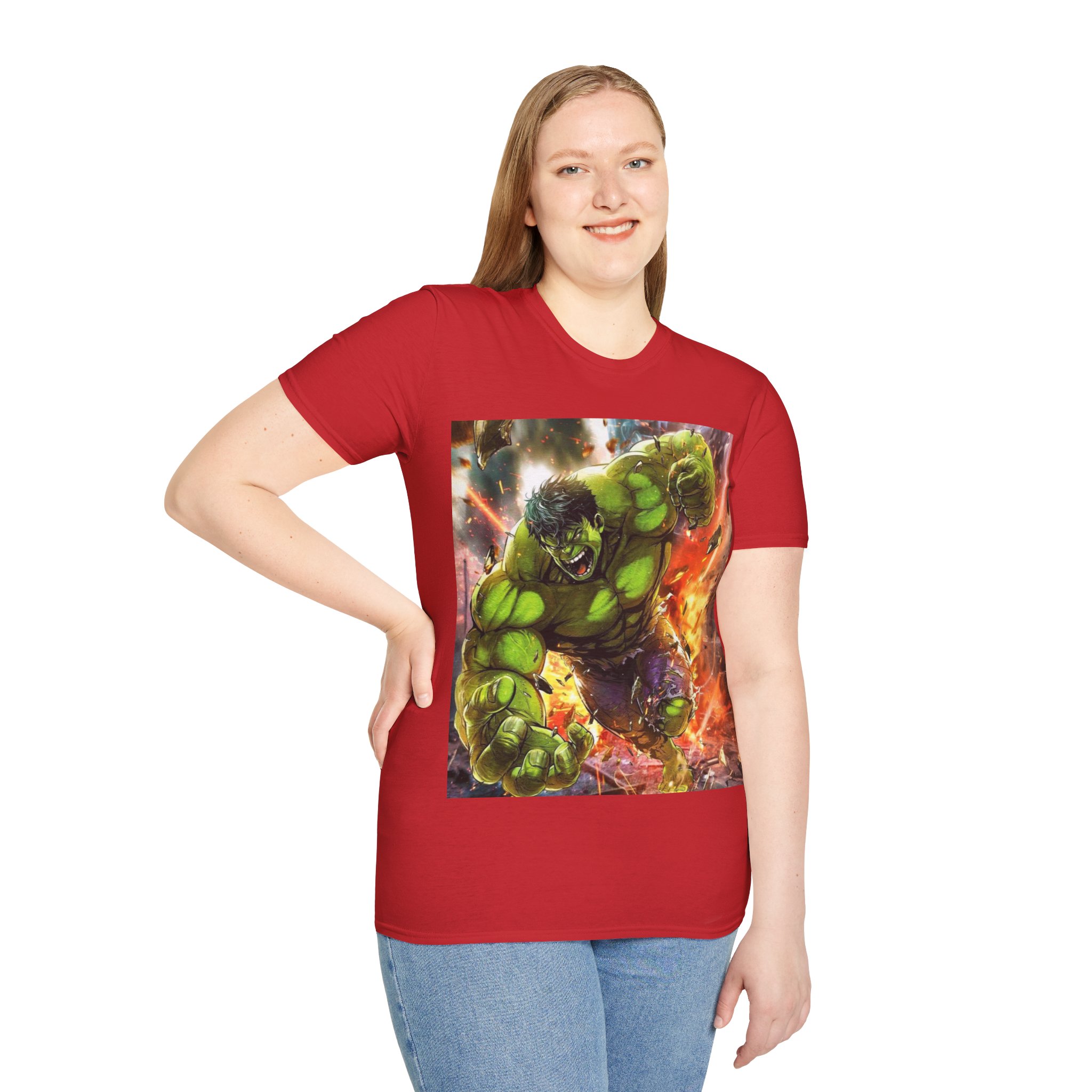 Hulk Smash Explosion Comic Art Graphic T‑Shirt - Image 31