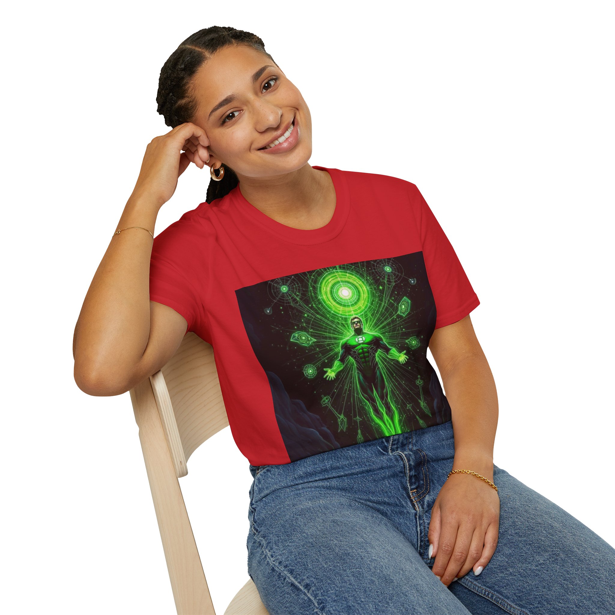 Green Lantern Cosmic Energy T-Shirt — Superhero Sci‑Fi Graphic Tee - Image 34