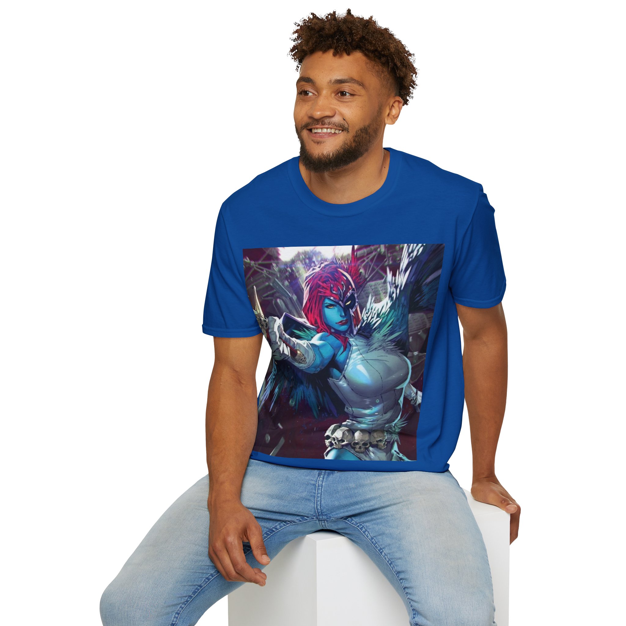 Mystique Winged Warrior Blue Mutant Comic Graphic Tee - Image 26