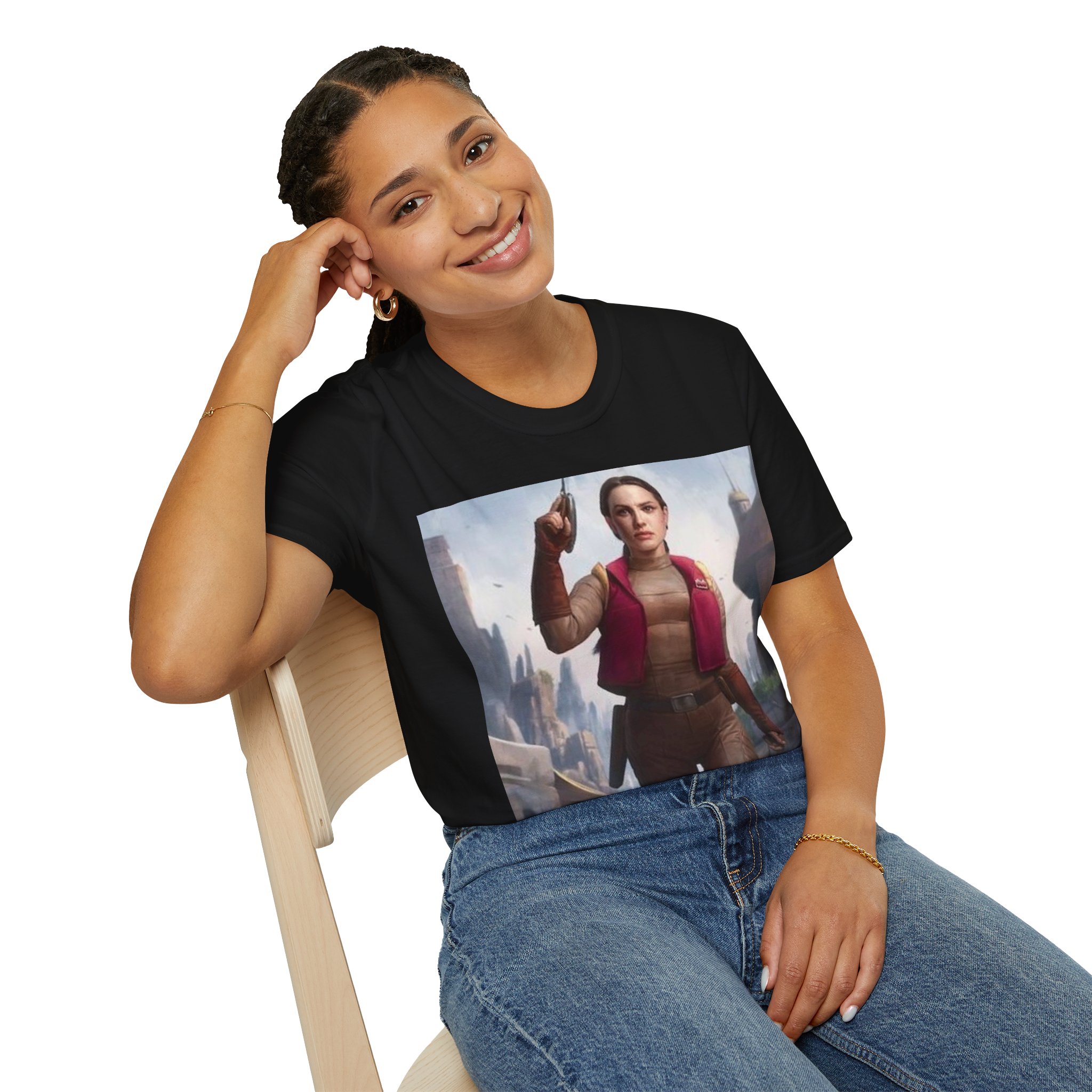 Padmé Amidala Galactic Rebel Force Comic Art T‑Shirt - Image 7