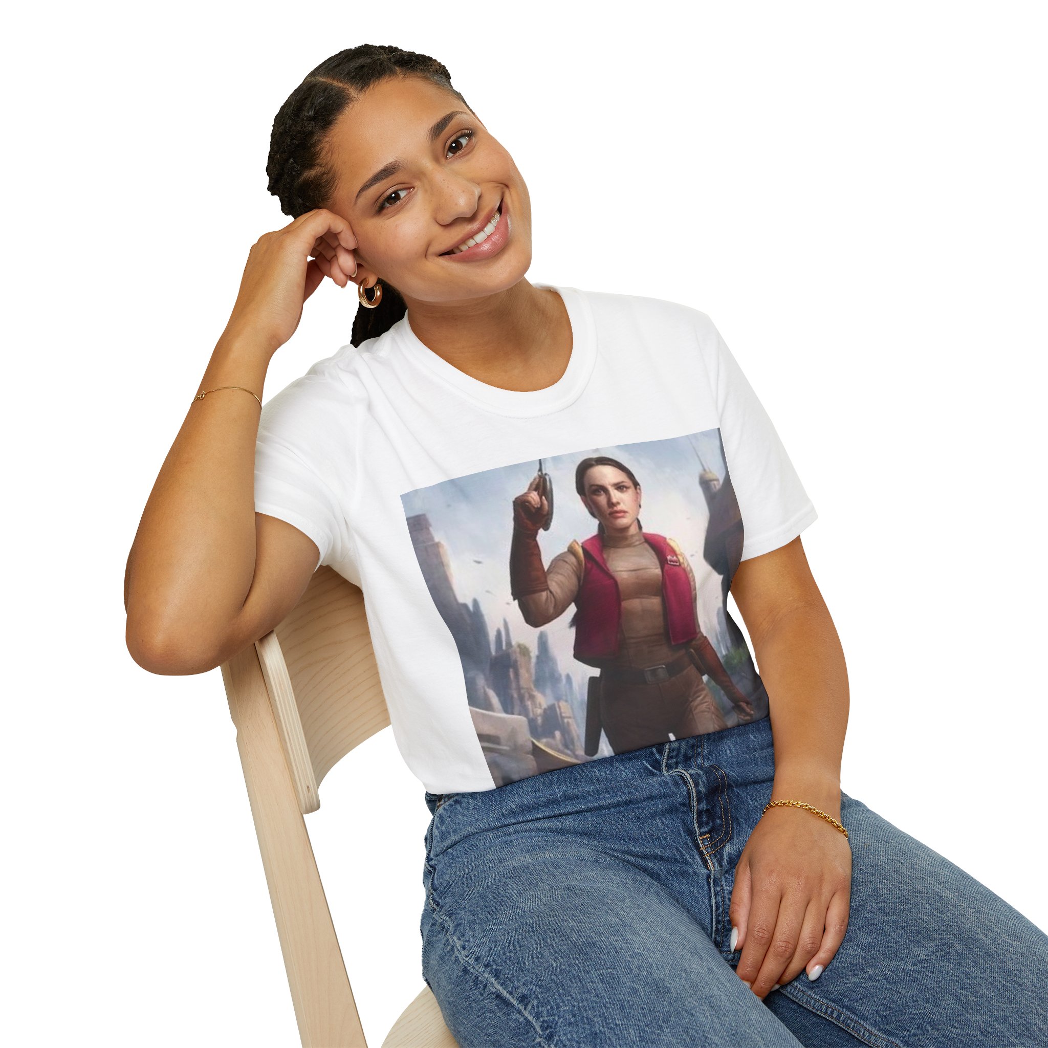 Padmé Amidala Galactic Rebel Force Comic Art T‑Shirt - Image 16