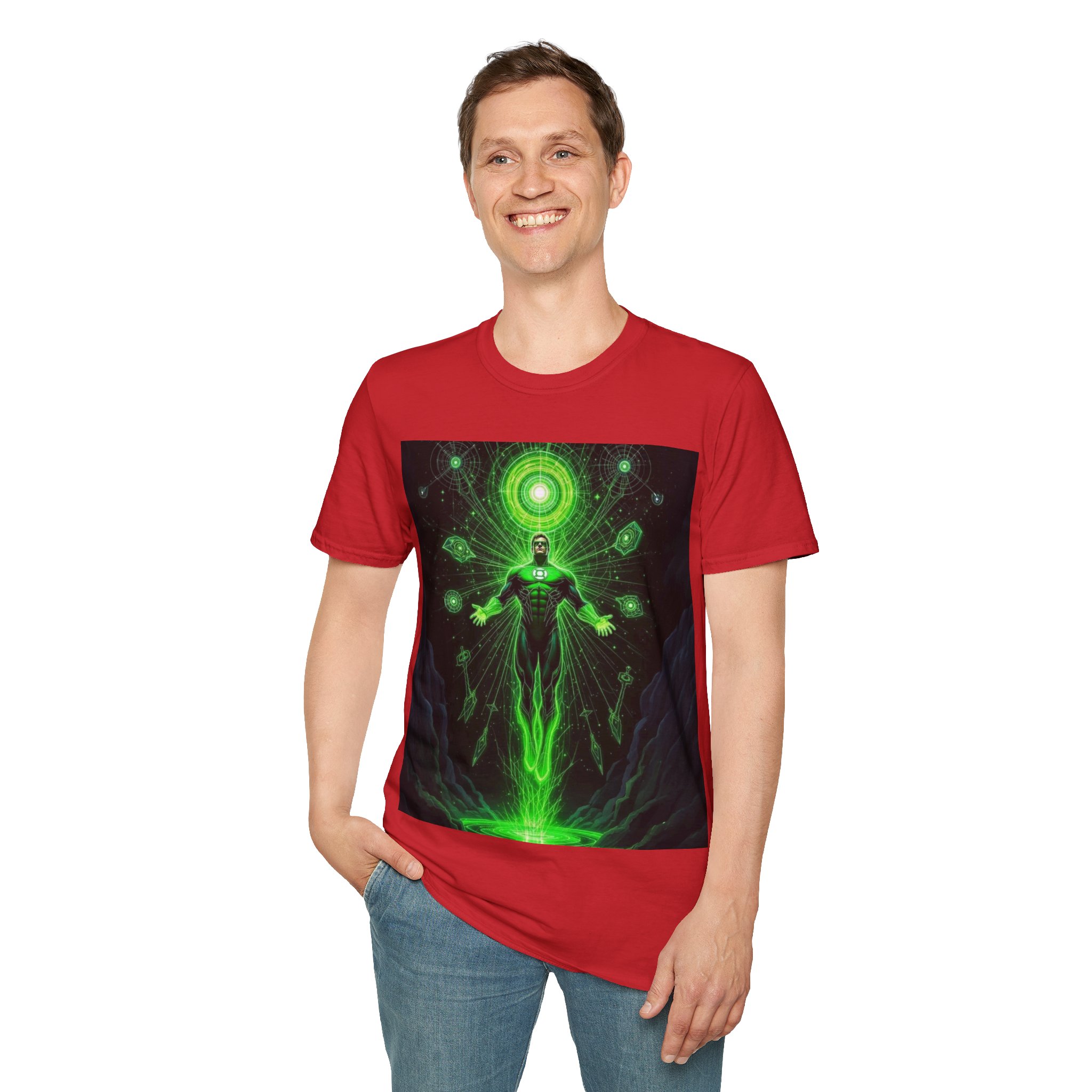 Green Lantern Cosmic Energy T-Shirt — Superhero Sci‑Fi Graphic Tee - Image 32