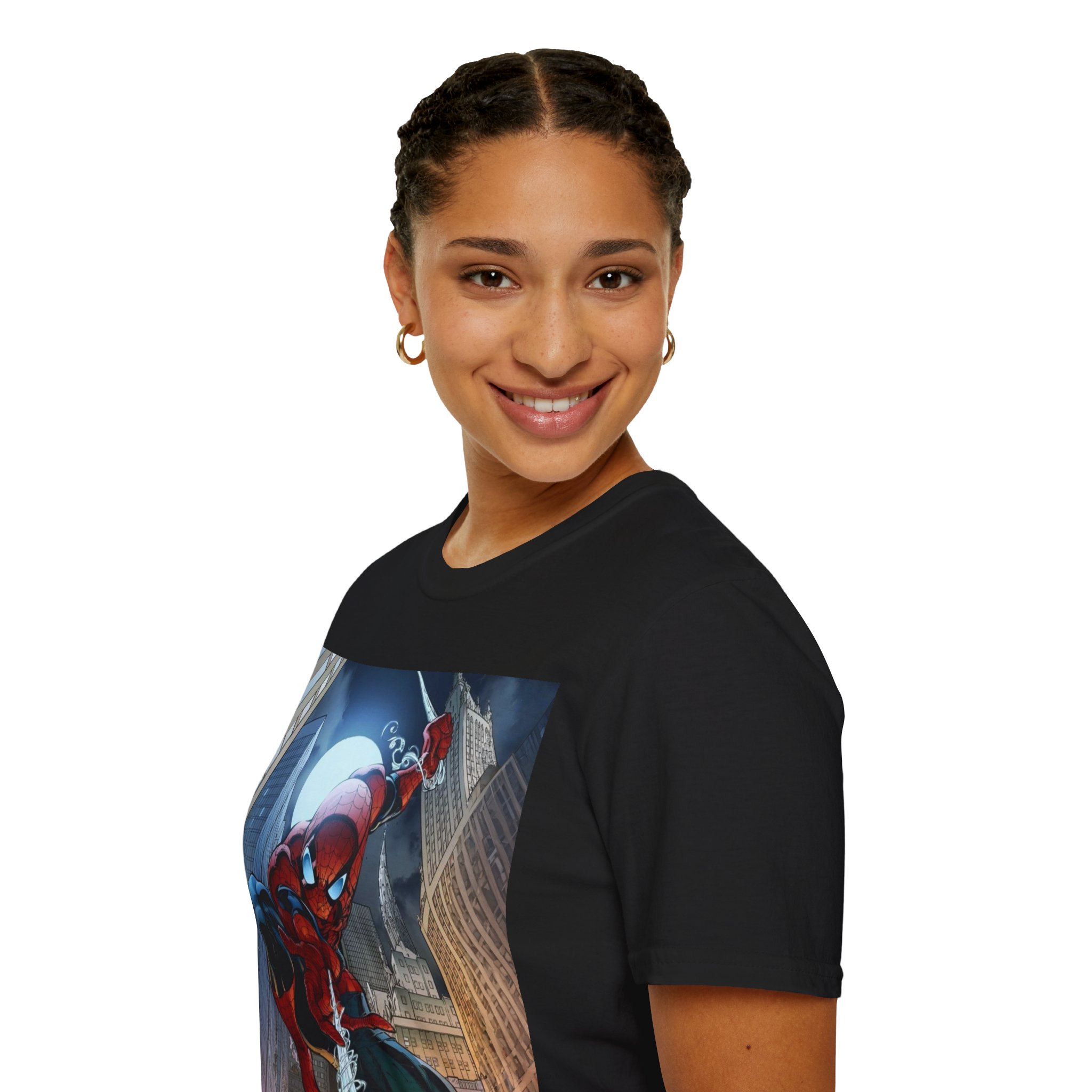 Spider‑Man City Swing Hero Comic Art Graphic Tee - Image 6