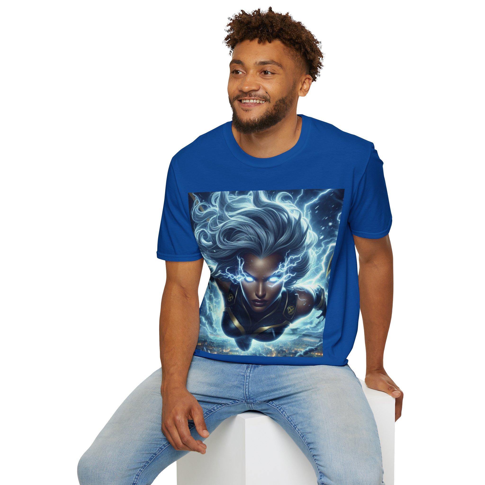 Storm Lightning Goddess Power Comic Art T‑Shirt - Image 26