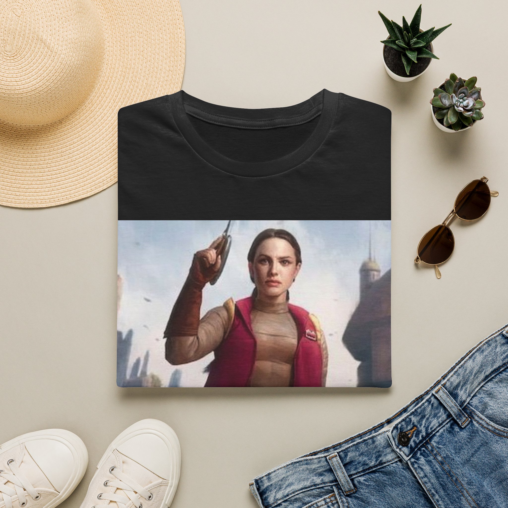 Padmé Amidala Galactic Rebel Force Comic Art T‑Shirt - Image 2