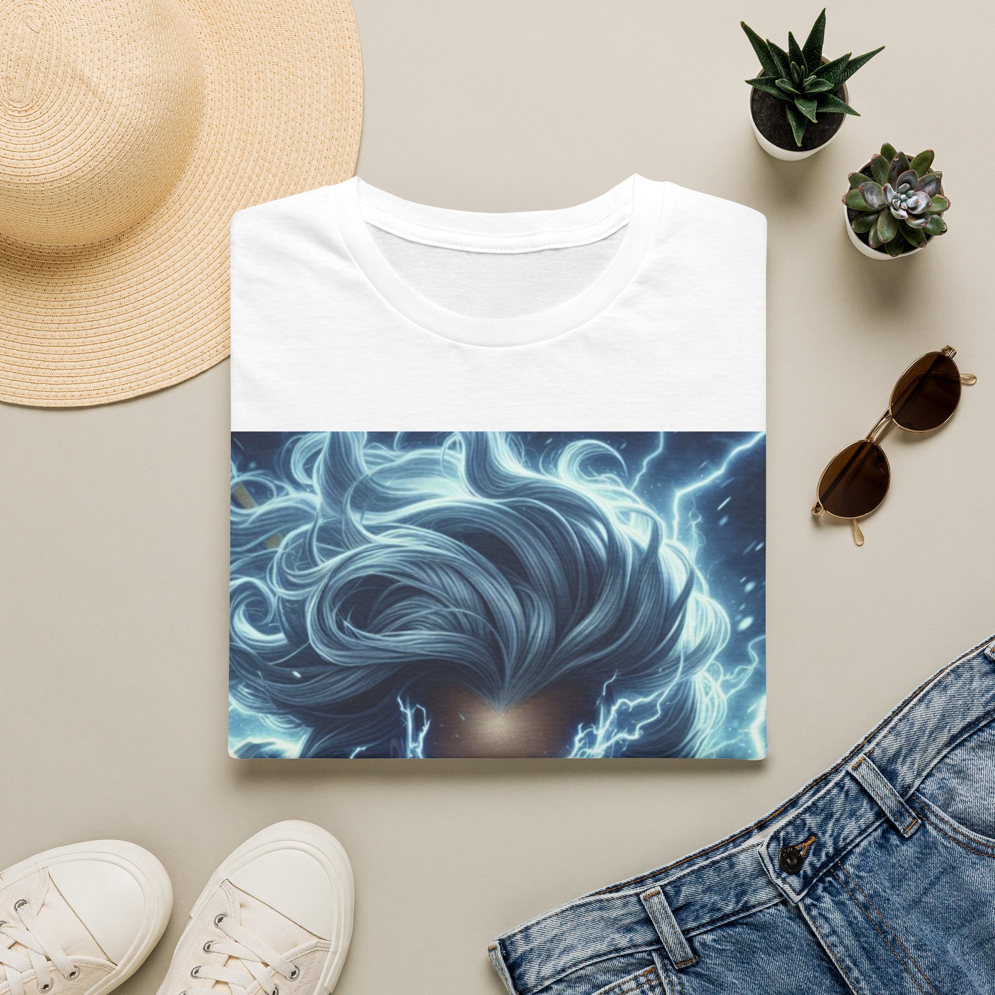 Storm Lightning Goddess Power Comic Art T‑Shirt - Image 10