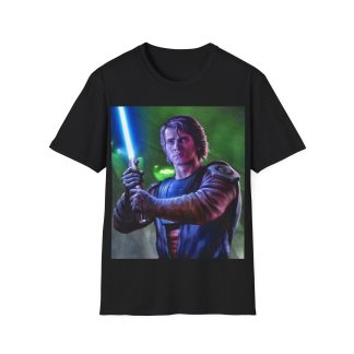 Anakin Skywalker Blue Saber Power Comic Graphic Tee