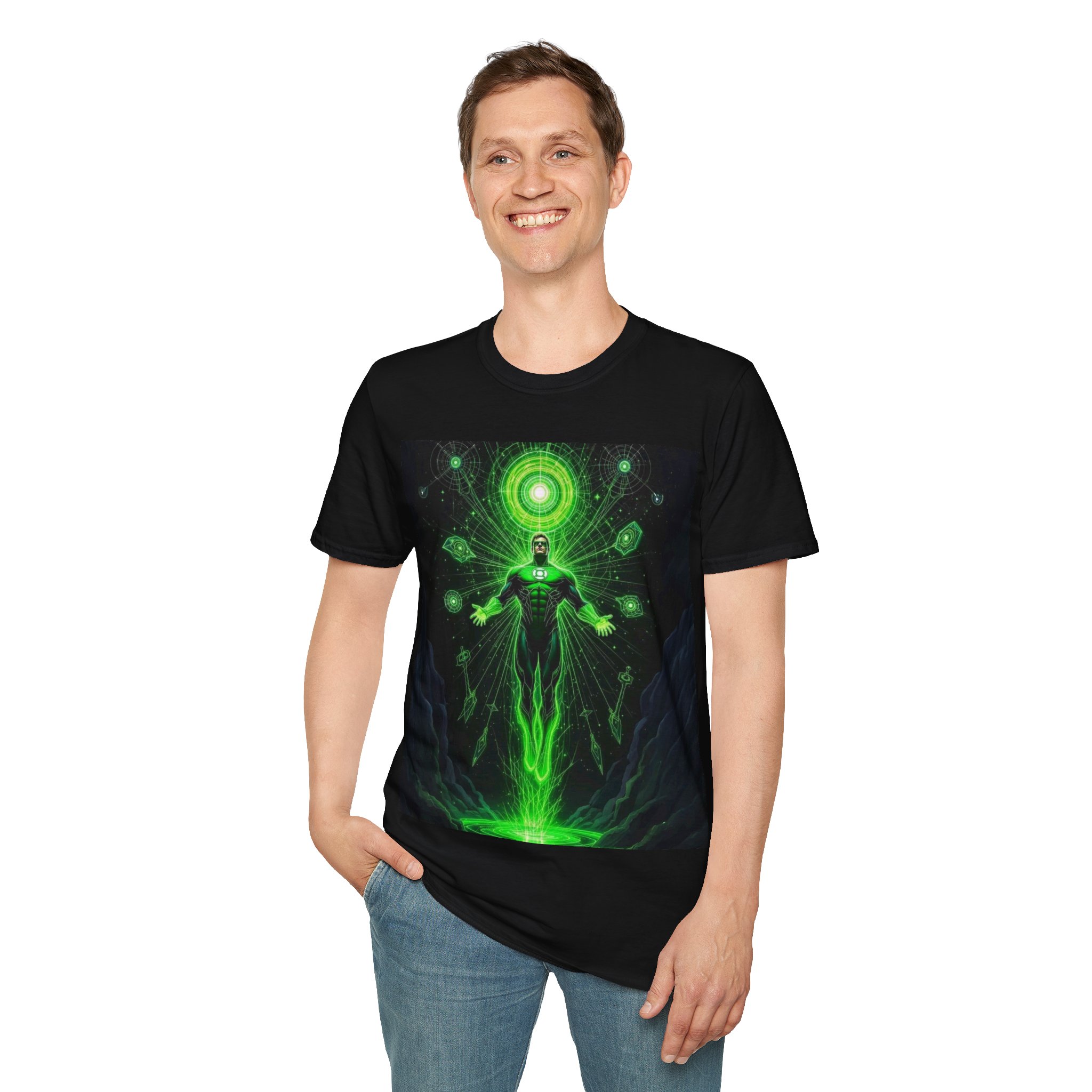 Green Lantern Cosmic Energy T-Shirt — Superhero Sci‑Fi Graphic Tee - Image 5