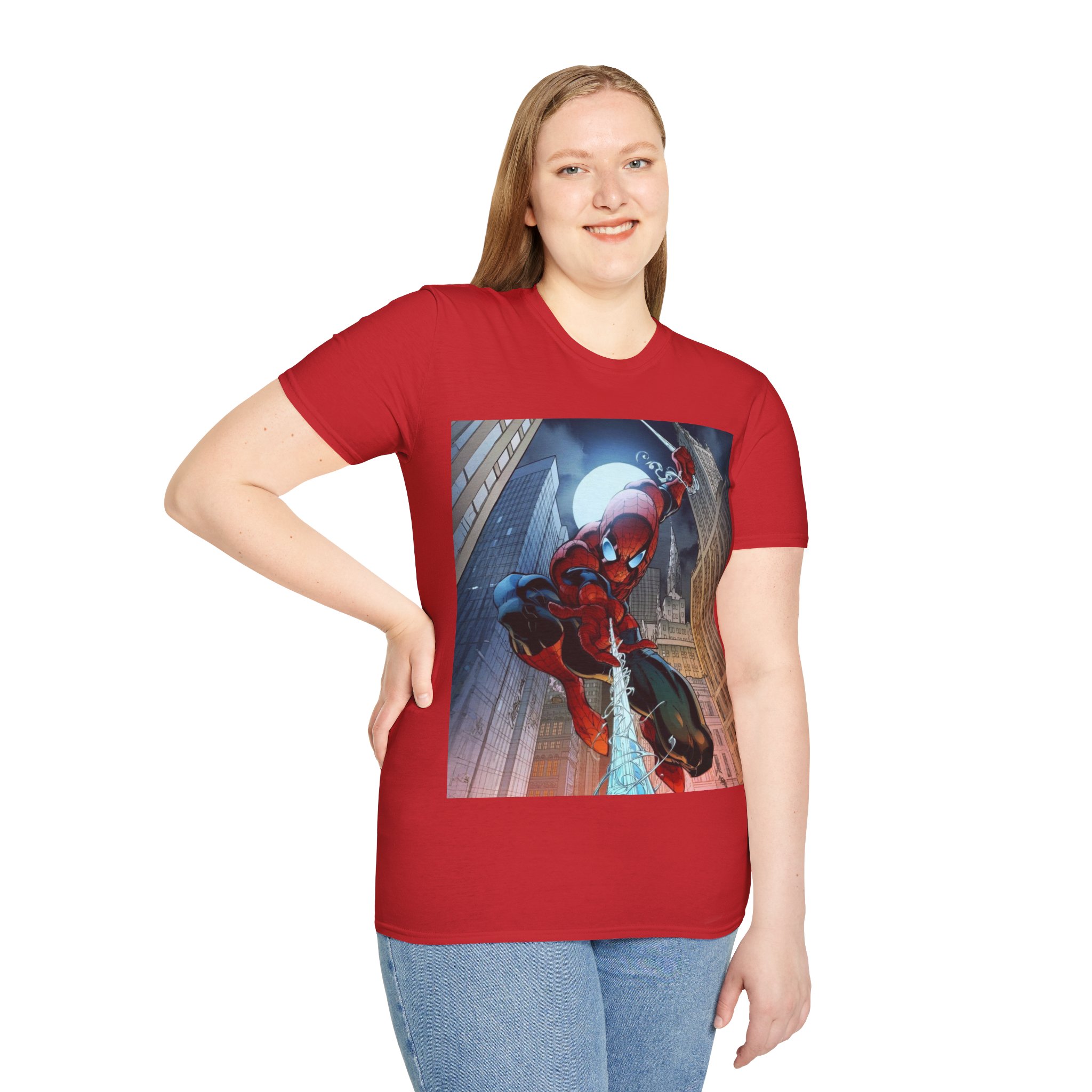Spider‑Man City Swing Hero Comic Art Graphic Tee - Image 31