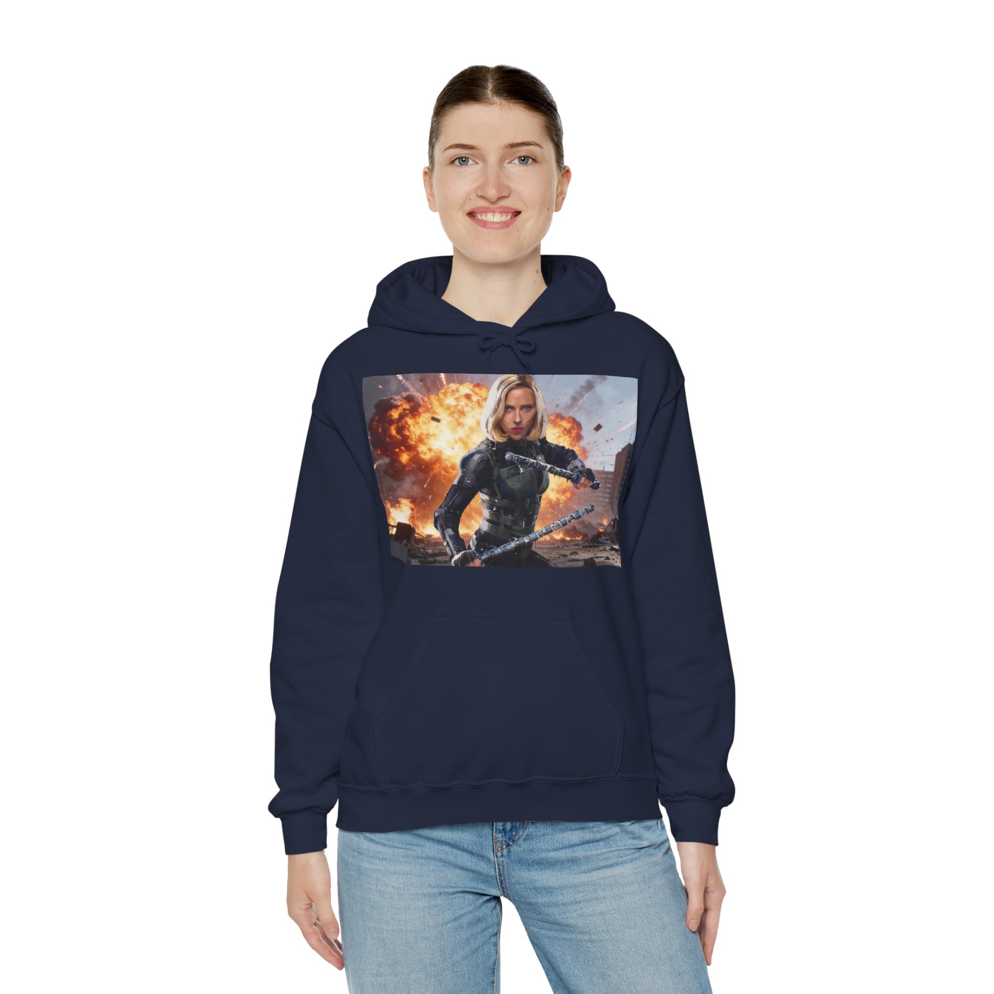 Black Widow Spy Strike Marvel Action Hoodie - Image 18