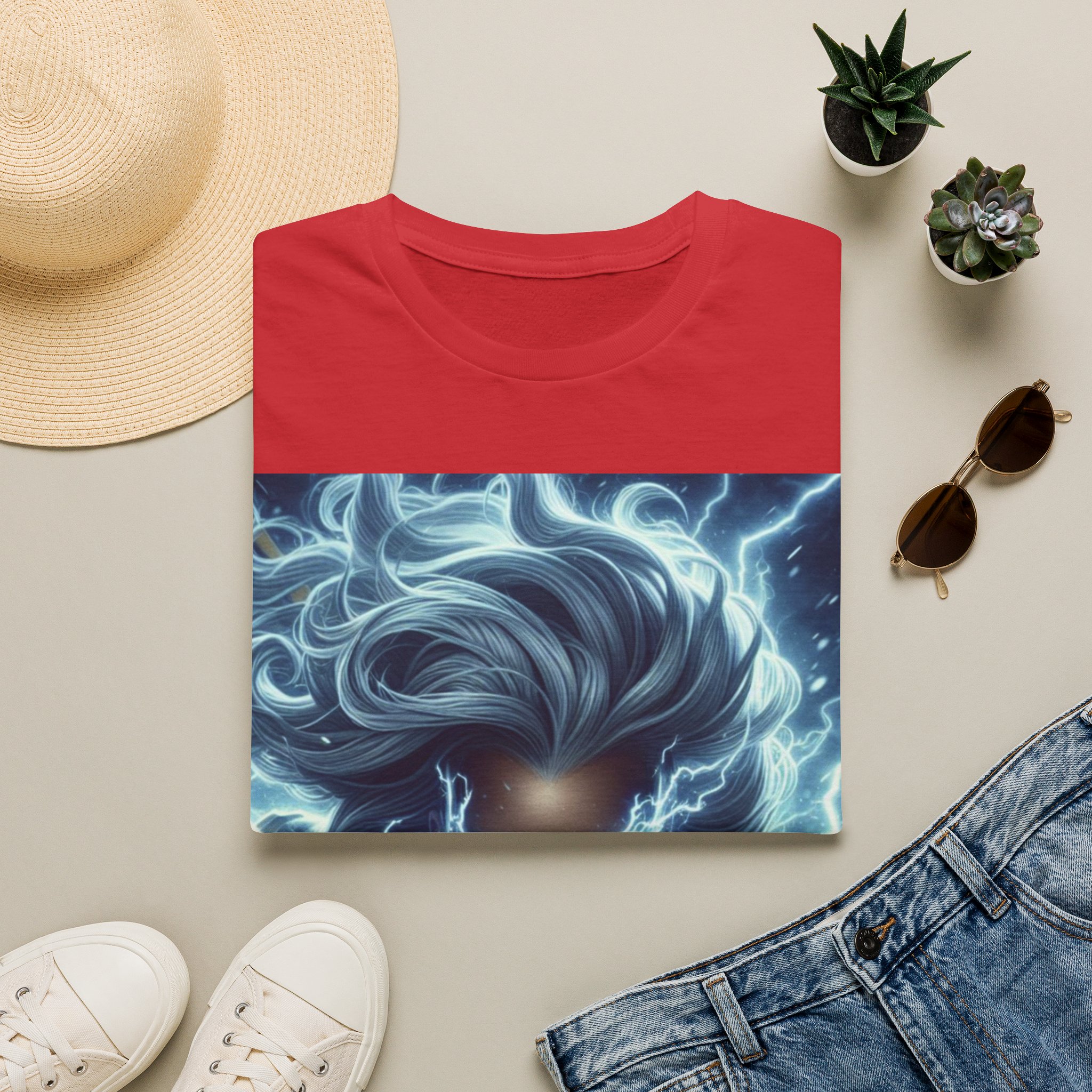 Storm Lightning Goddess Power Comic Art T‑Shirt - Image 28