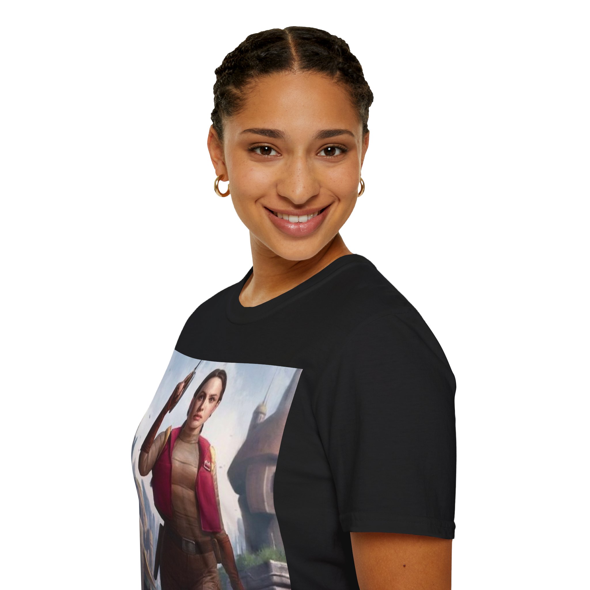 Padmé Amidala Galactic Rebel Force Comic Art T‑Shirt - Image 6