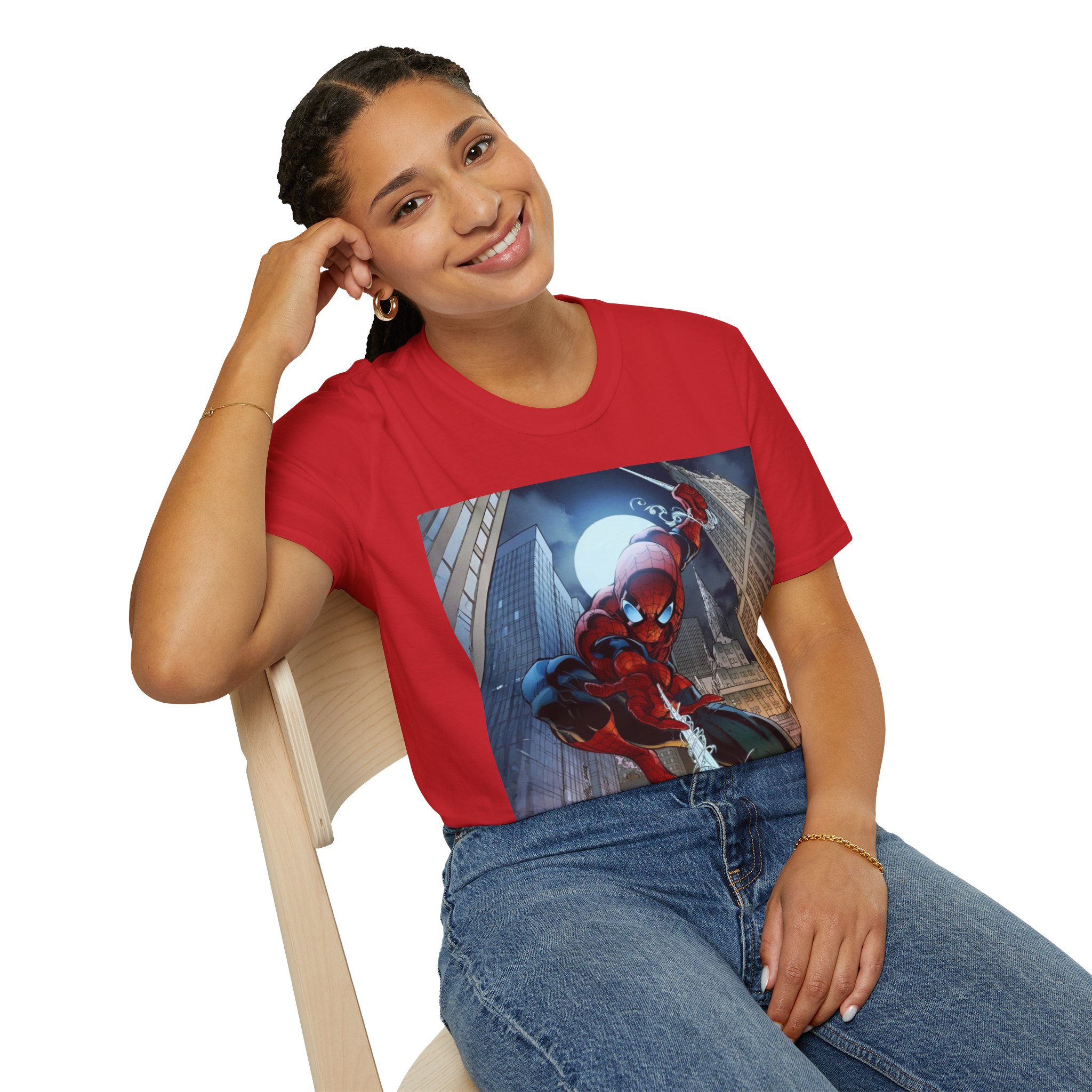 Spider‑Man City Swing Hero Comic Art Graphic Tee - Image 34