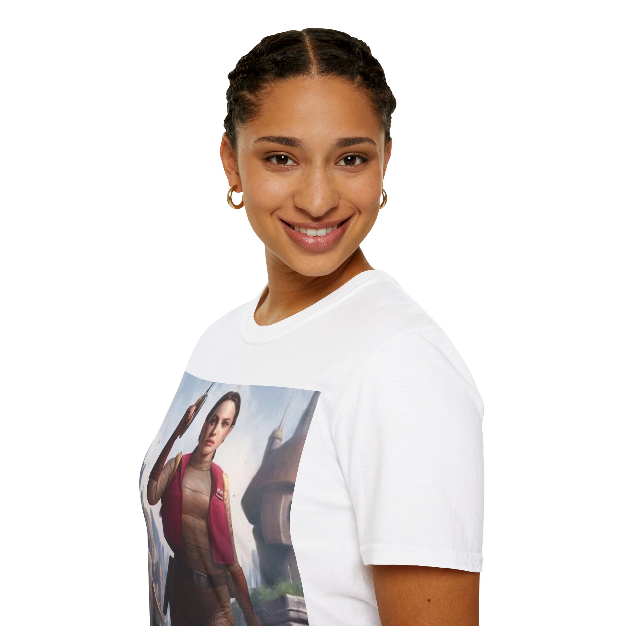 Padmé Amidala Galactic Rebel Force Comic Art T‑Shirt - Image 15