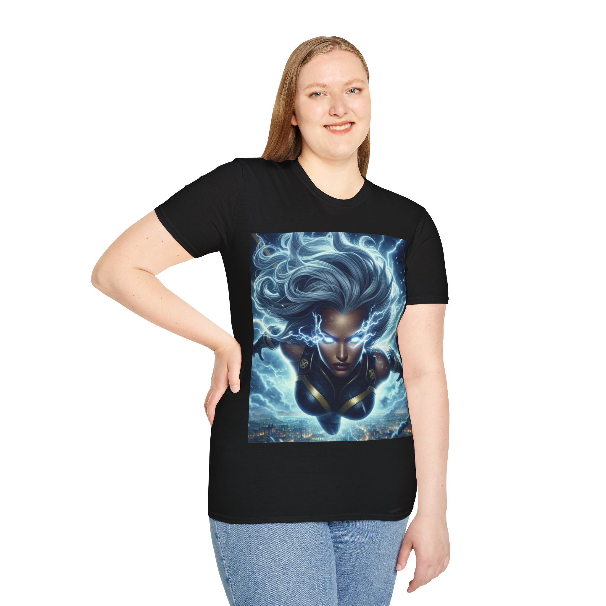 Storm Lightning Goddess Power Comic Art T‑Shirt - Image 4