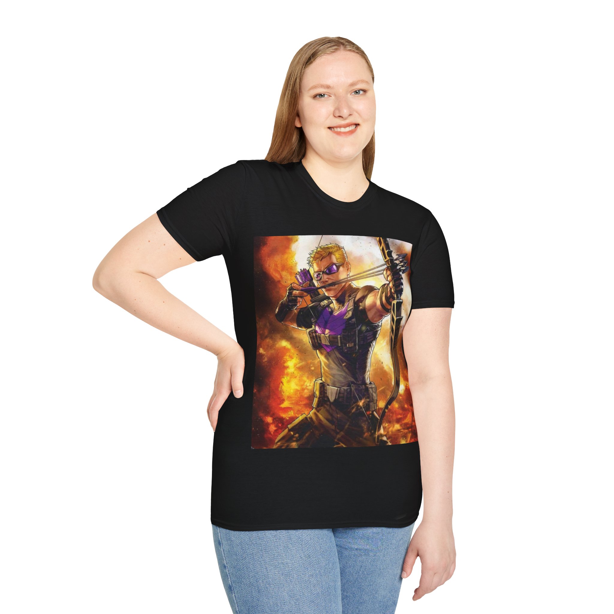 Hawkeye Precision Archer Fire Battle Graphic Tee - Image 4