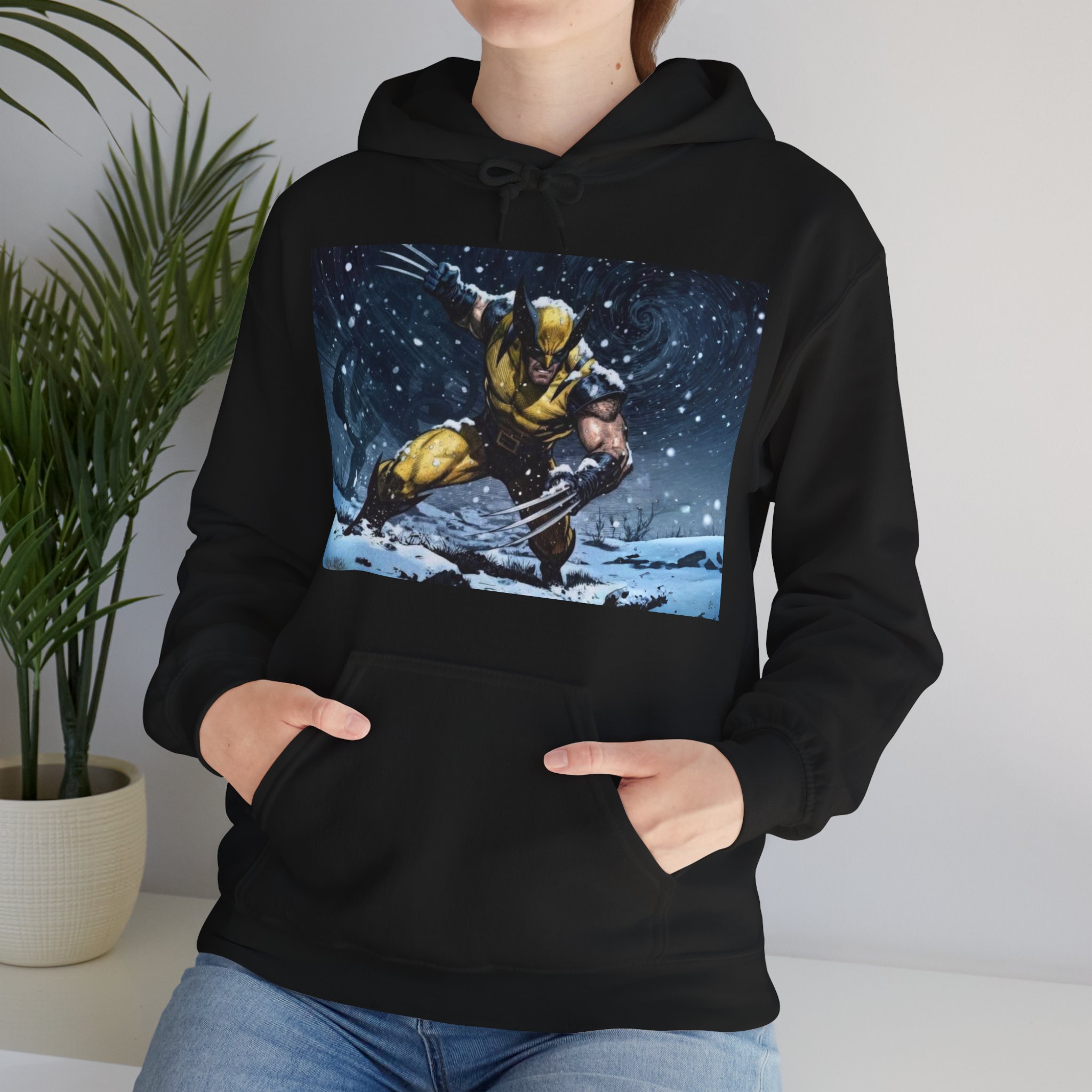 Wolverine Claws X‑Men Winter Comic Graphic Hoodie - Image 10