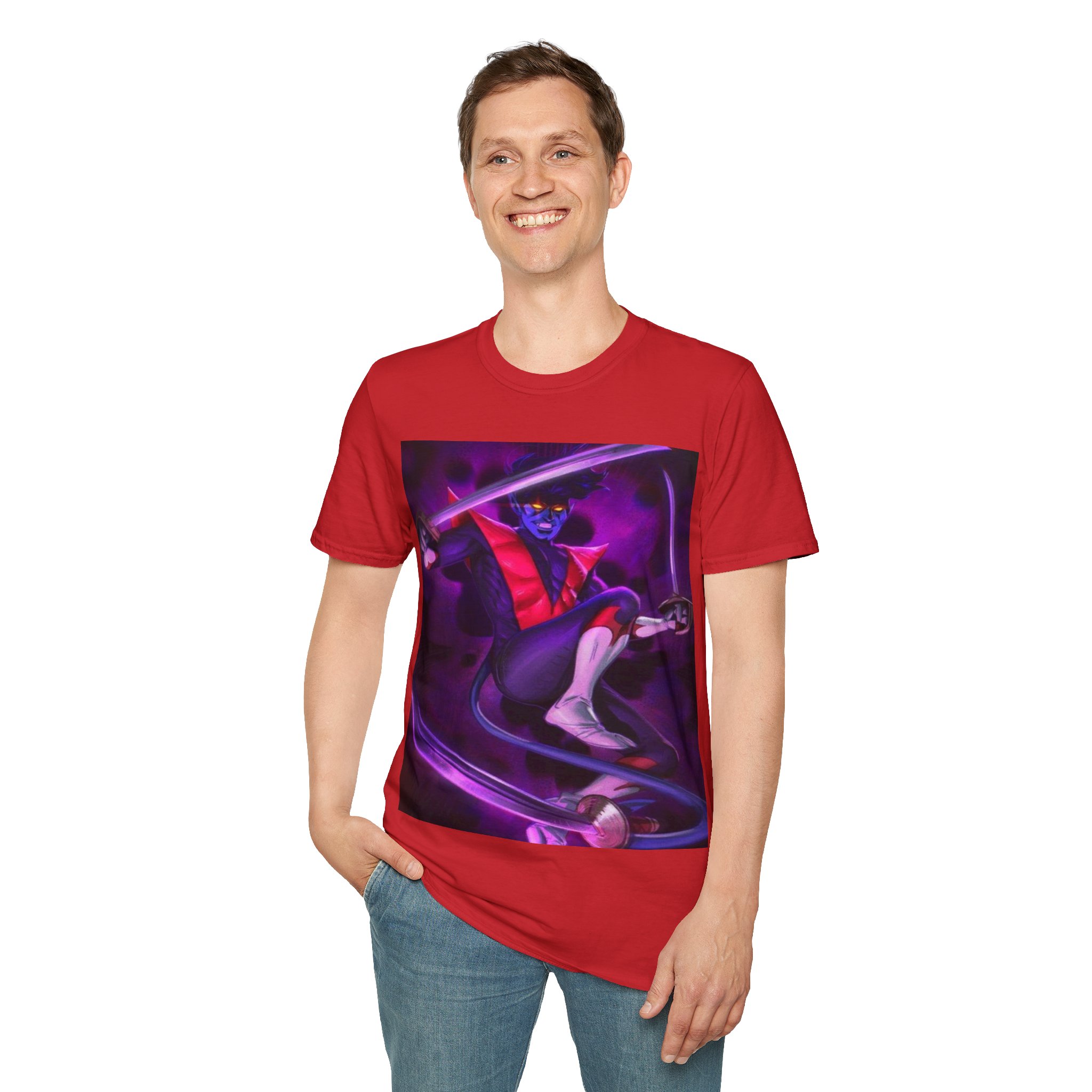Nightcrawler Shadow Strike Comic Art Graphic Tee - Image 32