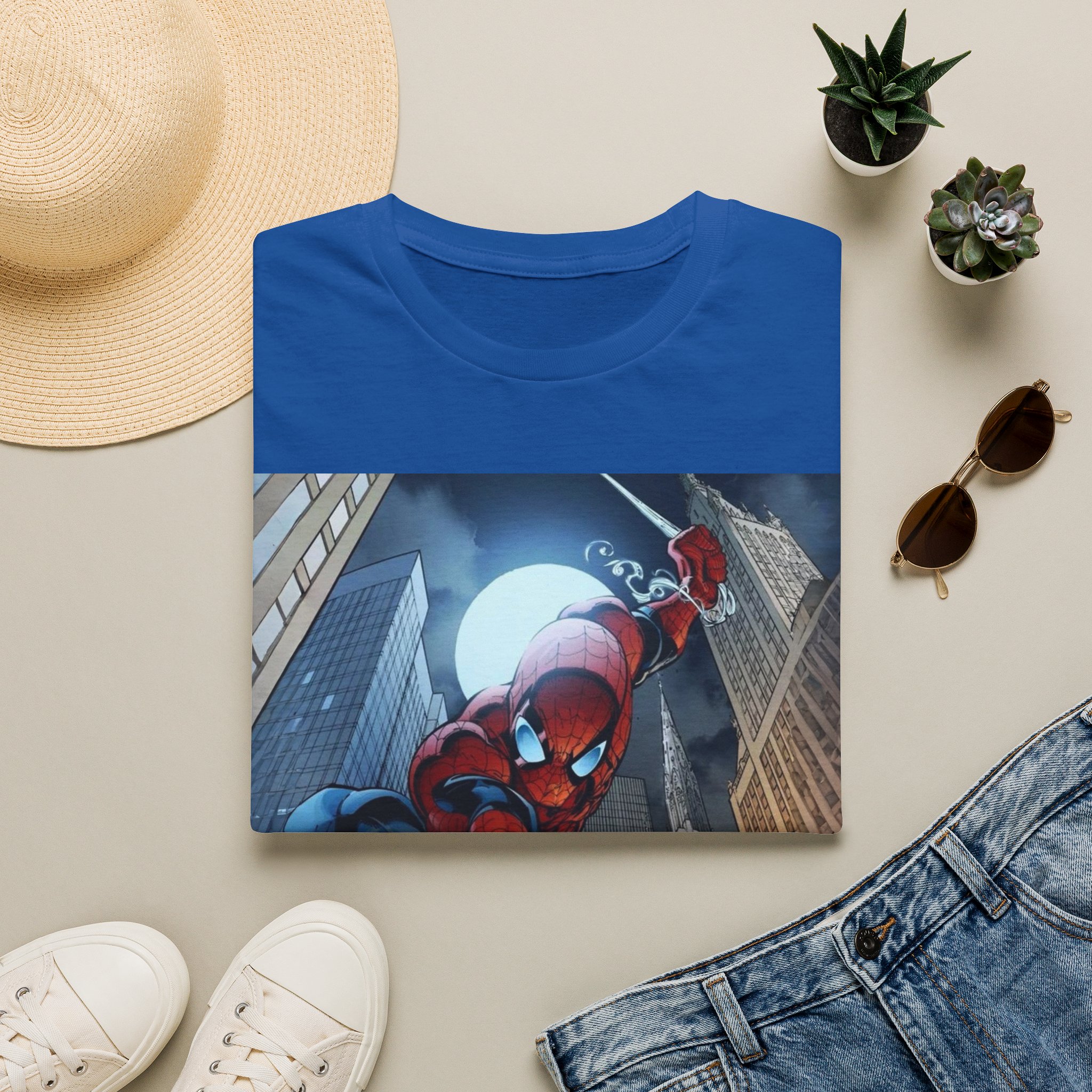 Spider‑Man City Swing Hero Comic Art Graphic Tee - Image 19