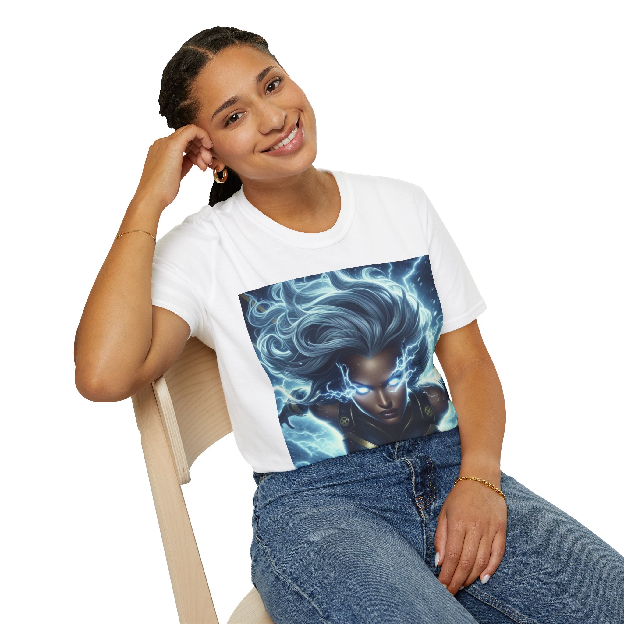 Storm Lightning Goddess Power Comic Art T‑Shirt - Image 16