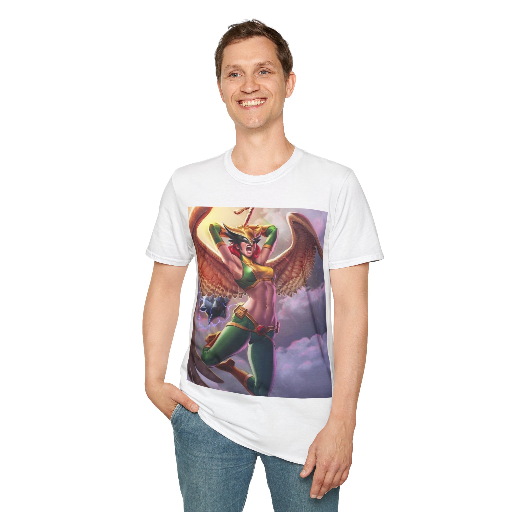 Hawkgirl Thunder Wings Battle Cry Graphic T‑Shirt - Image 14
