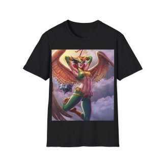 Hawkgirl Thunder Wings Battle Cry Graphic T‑Shirt