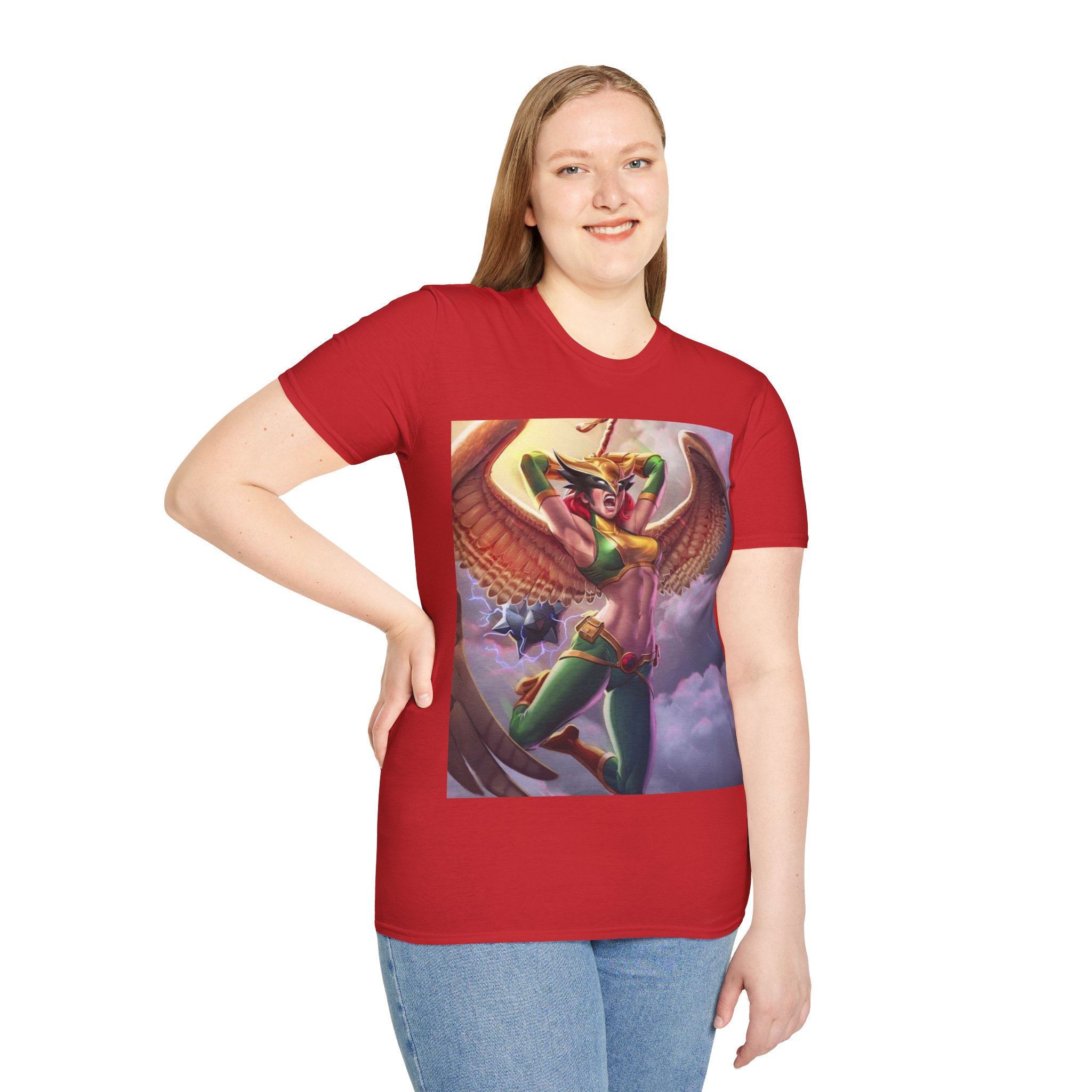 Hawkgirl Thunder Wings Battle Cry Graphic T‑Shirt - Image 31