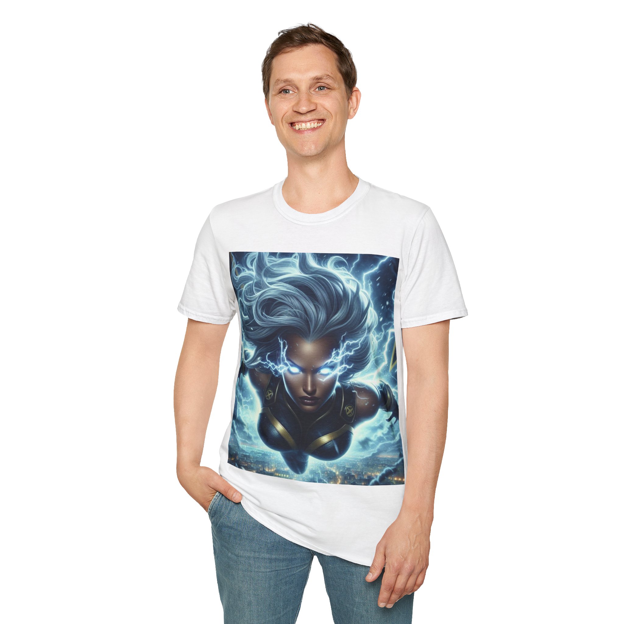 Storm Lightning Goddess Power Comic Art T‑Shirt - Image 14
