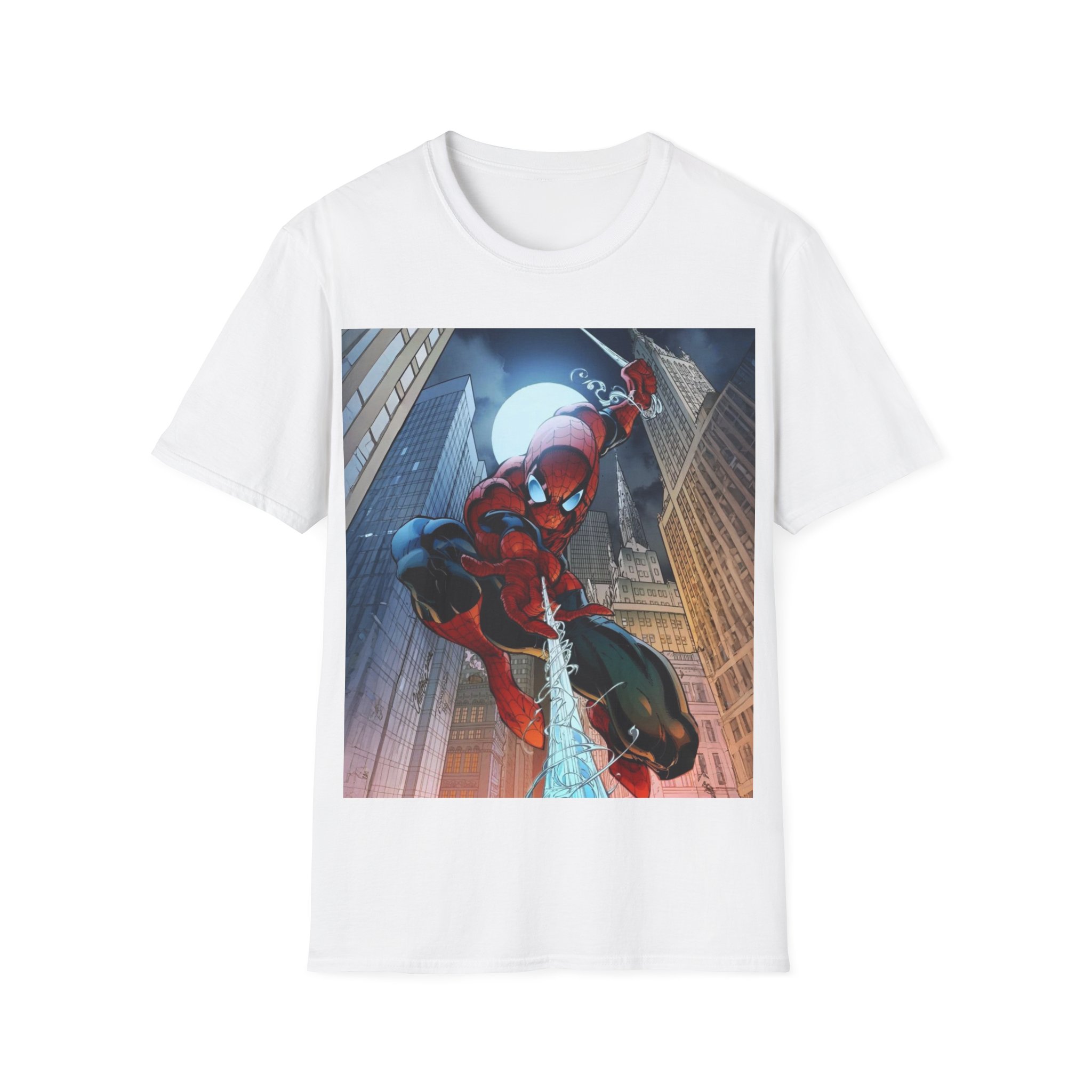 Spider‑Man City Swing Hero Comic Art Graphic Tee - Image 11