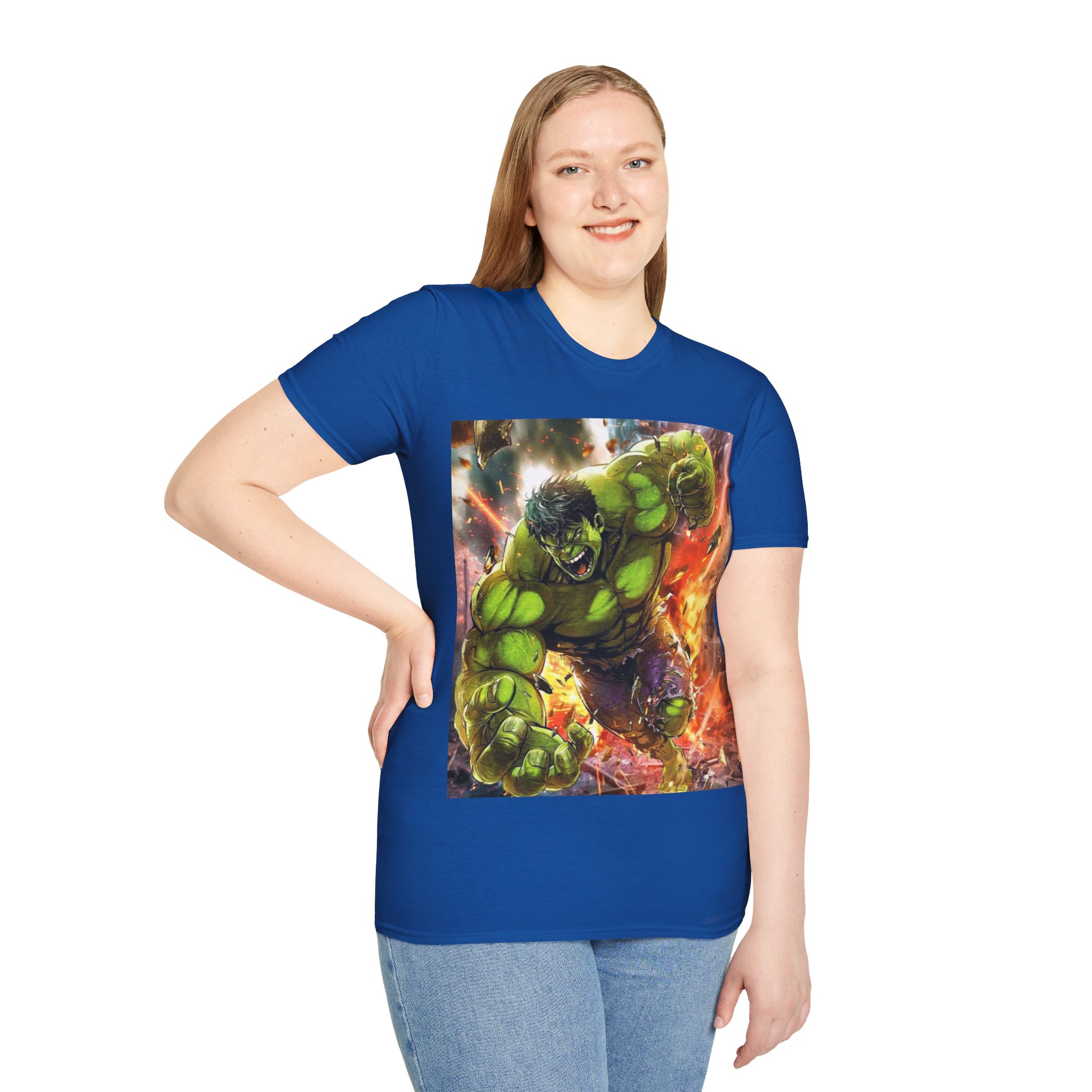 Hulk Smash Explosion Comic Art Graphic T‑Shirt - Image 22