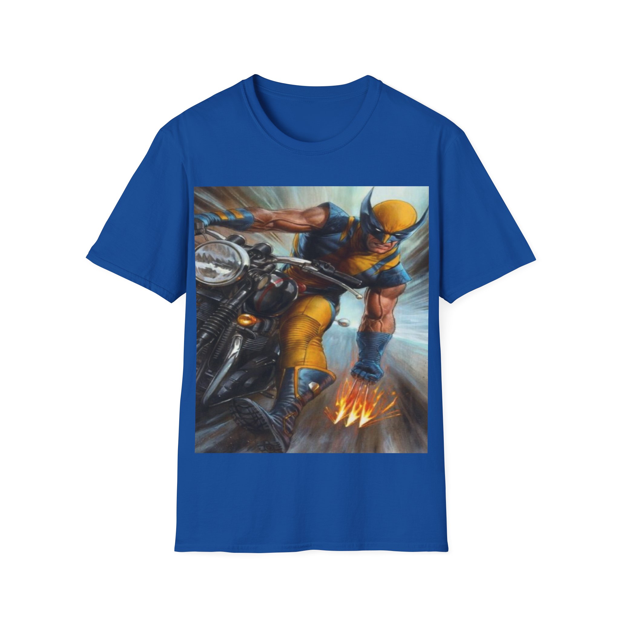 Wolverine Motorcycle Graphic T-Shirt — Vintage Comic Hero Tee - Image 20
