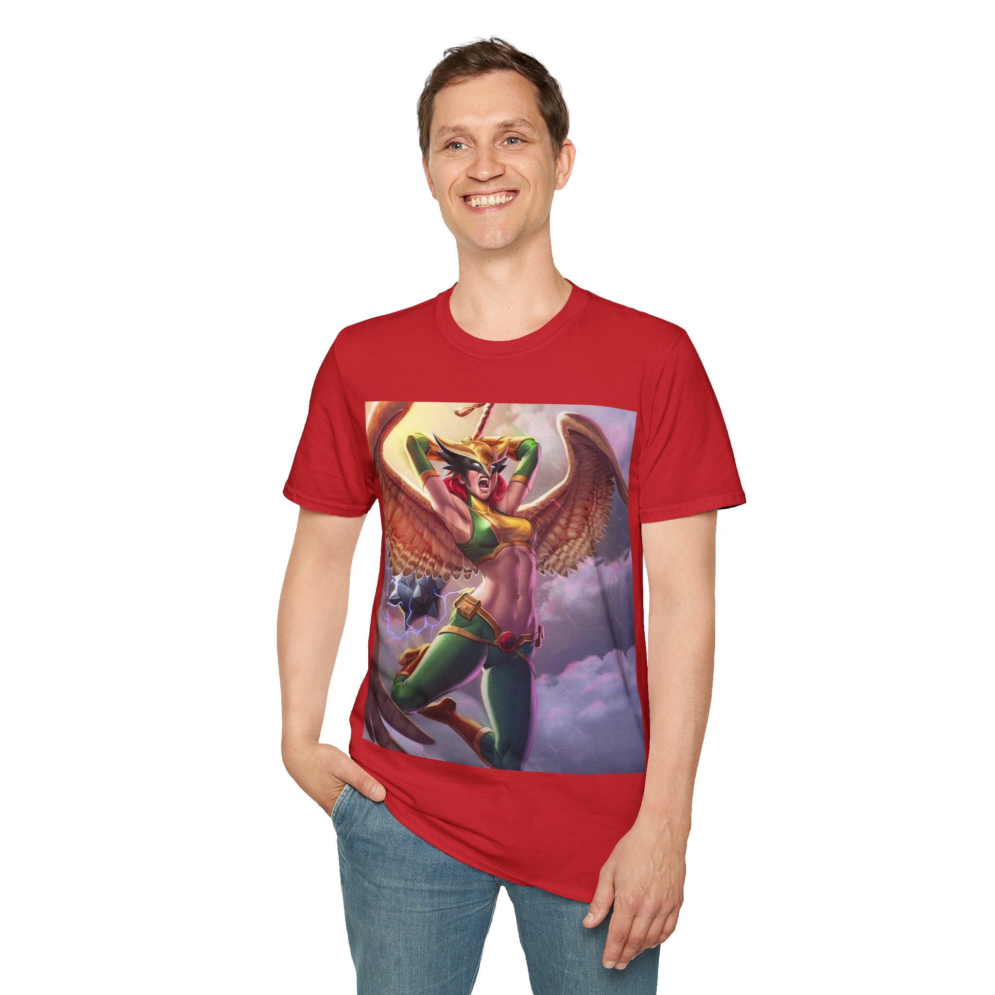 Hawkgirl Thunder Wings Battle Cry Graphic T‑Shirt - Image 32
